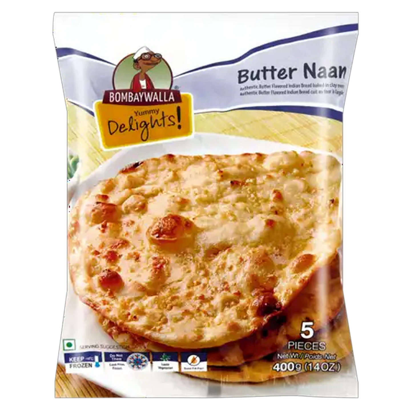 Image of Bombaywalla Frozen Butter Naan 400g