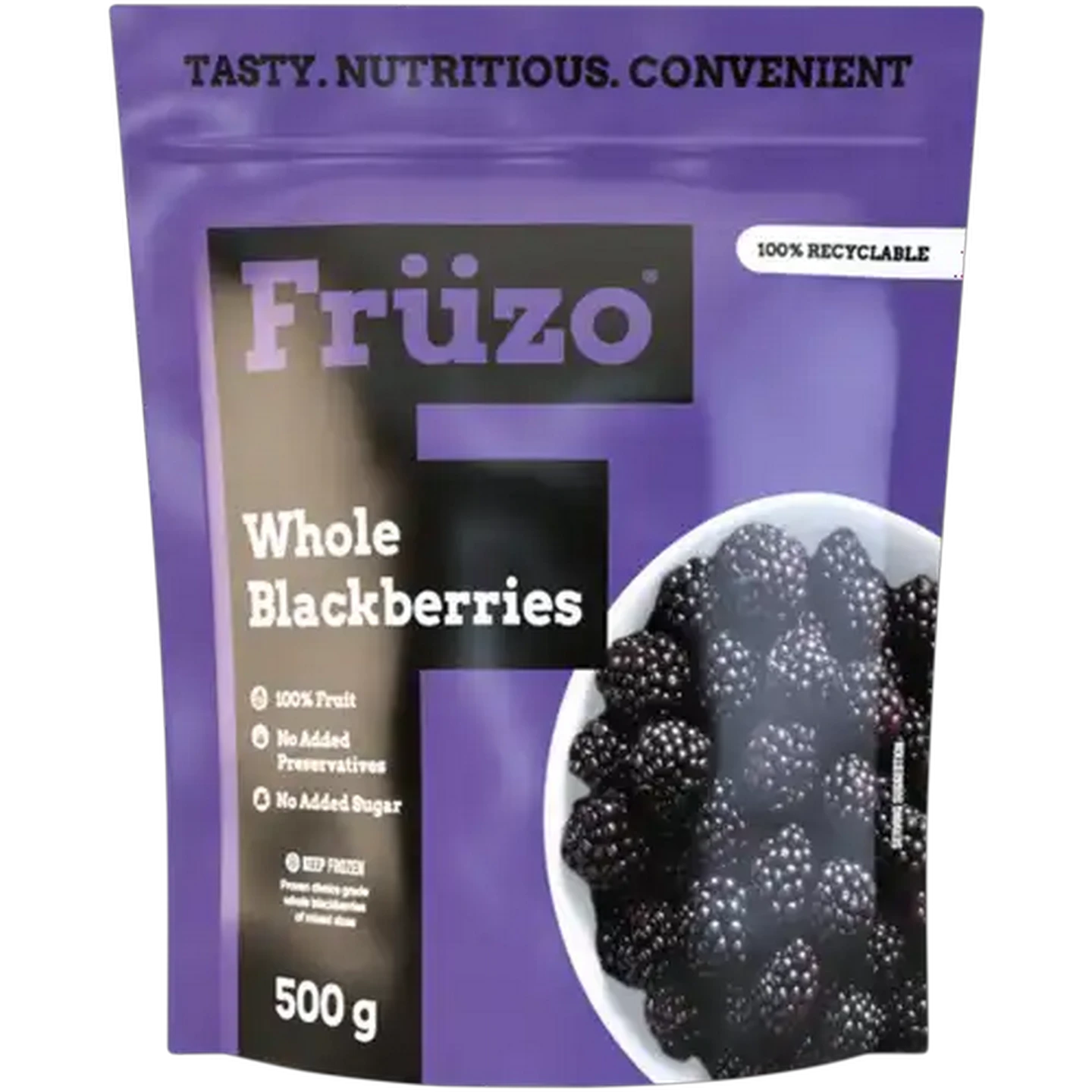 Image of Früzo Frozen Whole Blackberries 500g