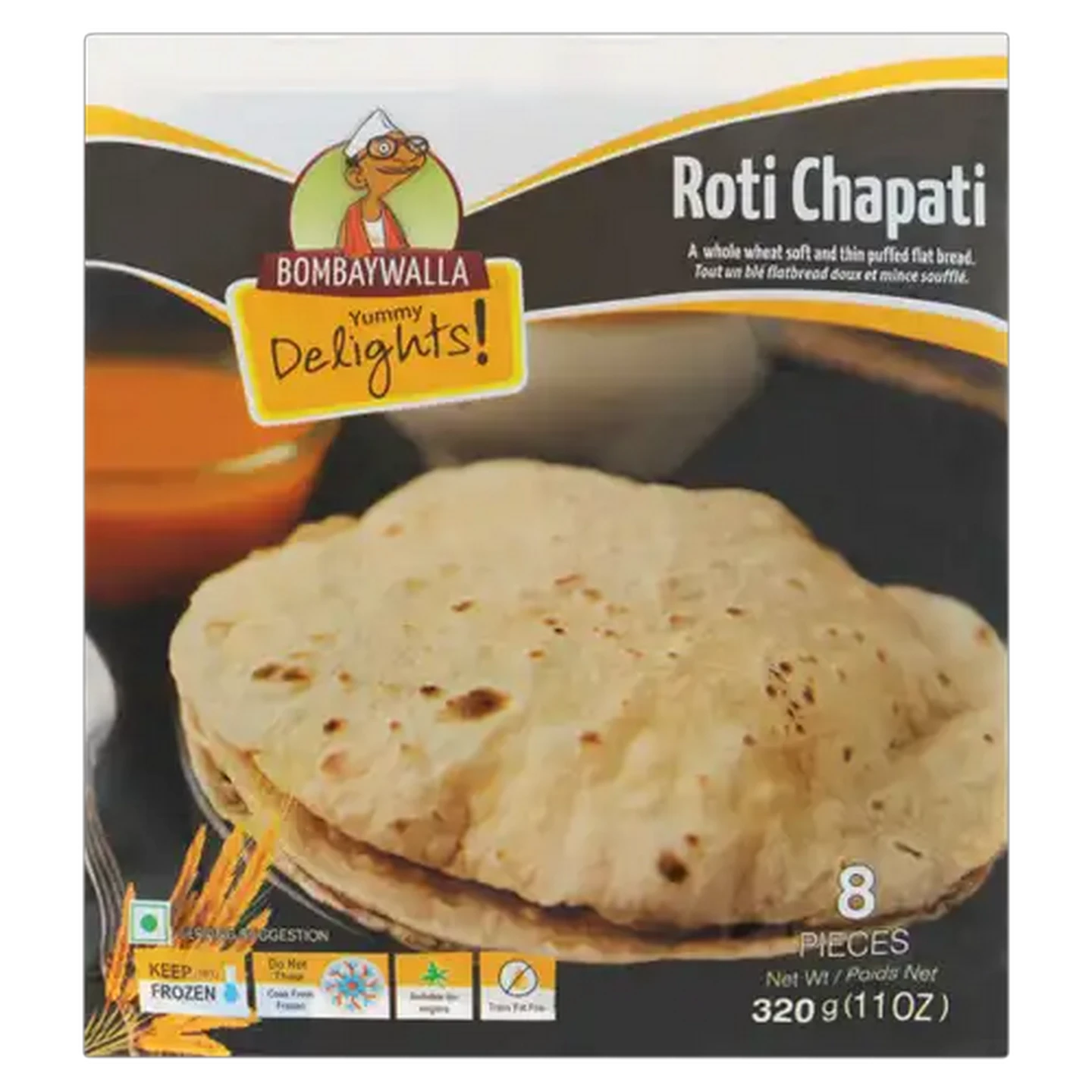 Image of Bombaywalla Frozen Roti Chapati 320g