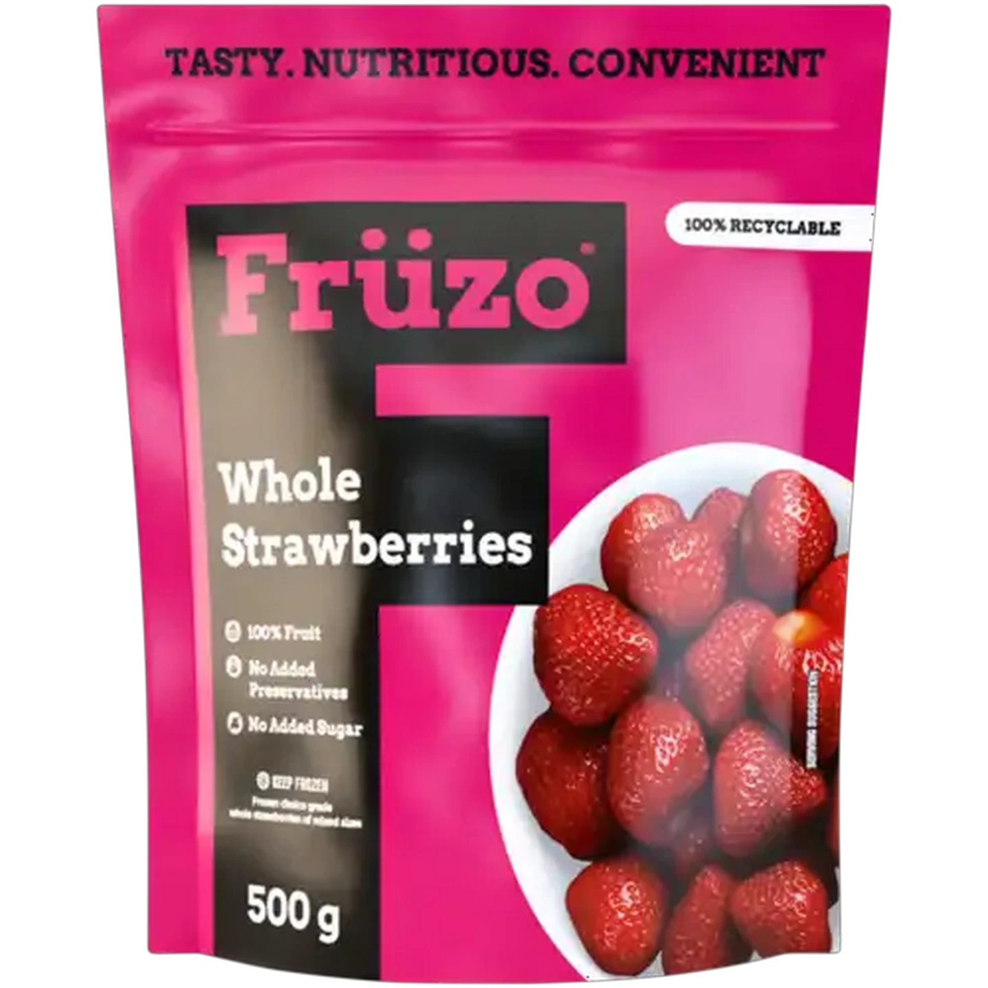 Image of Früzo Frozen Whole Strawberries 500g