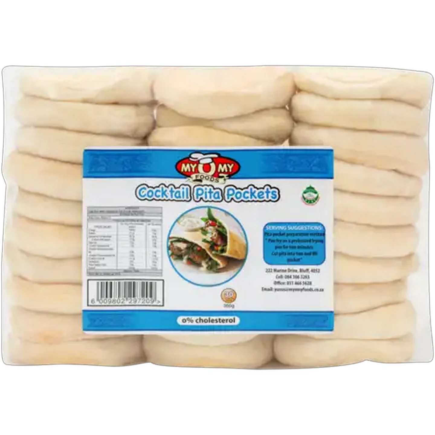Image of MyOMy Foods Foods Frozen Cocktail Pita Pockets 350g