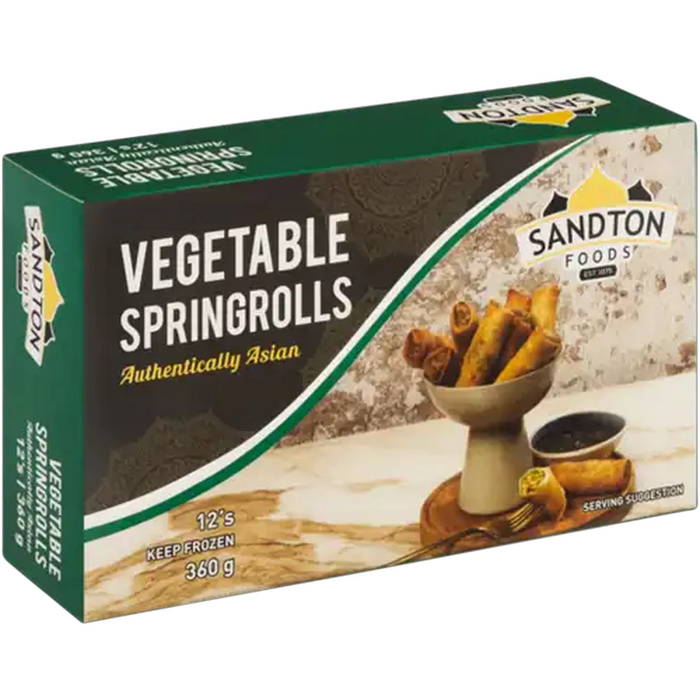 Image of Sandton Foods Frozen Vegetable Springrolls 12 Pack