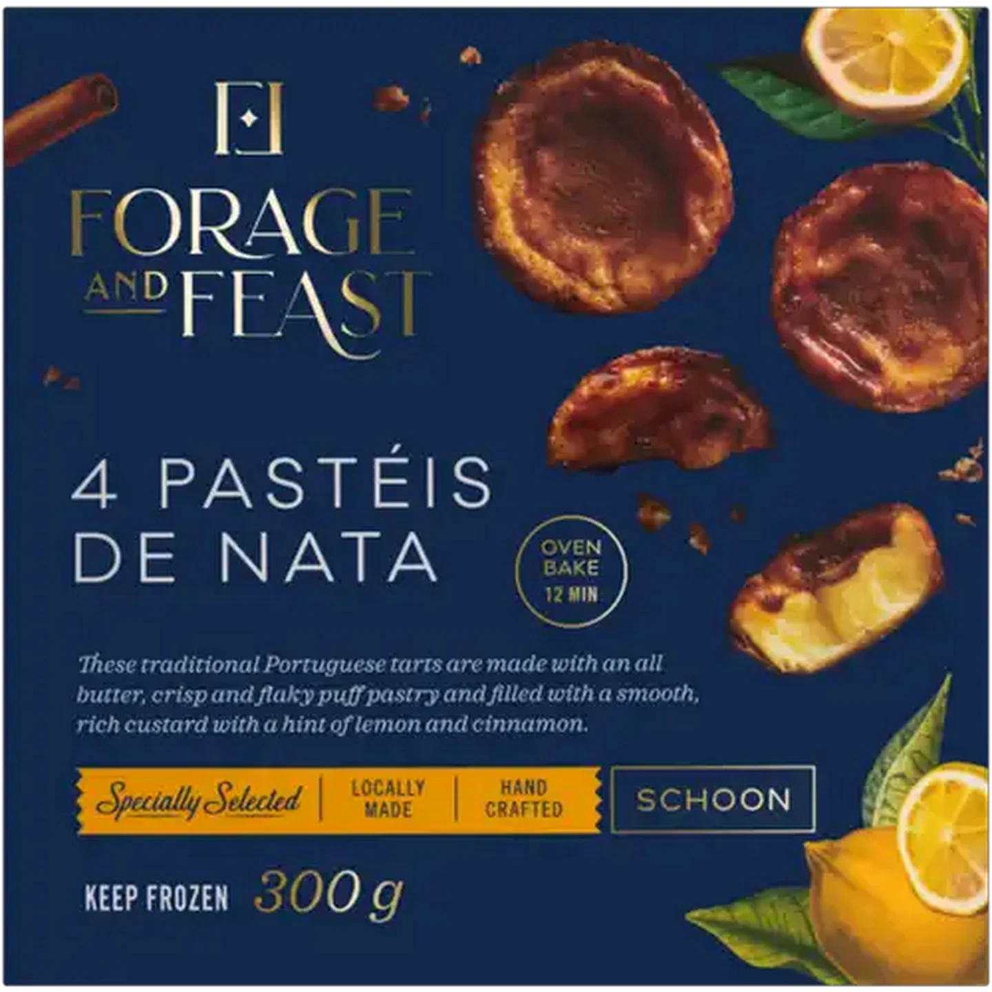 Image of Forage And Feast Frozen Pasteis De Nata Tarts 4 Pack