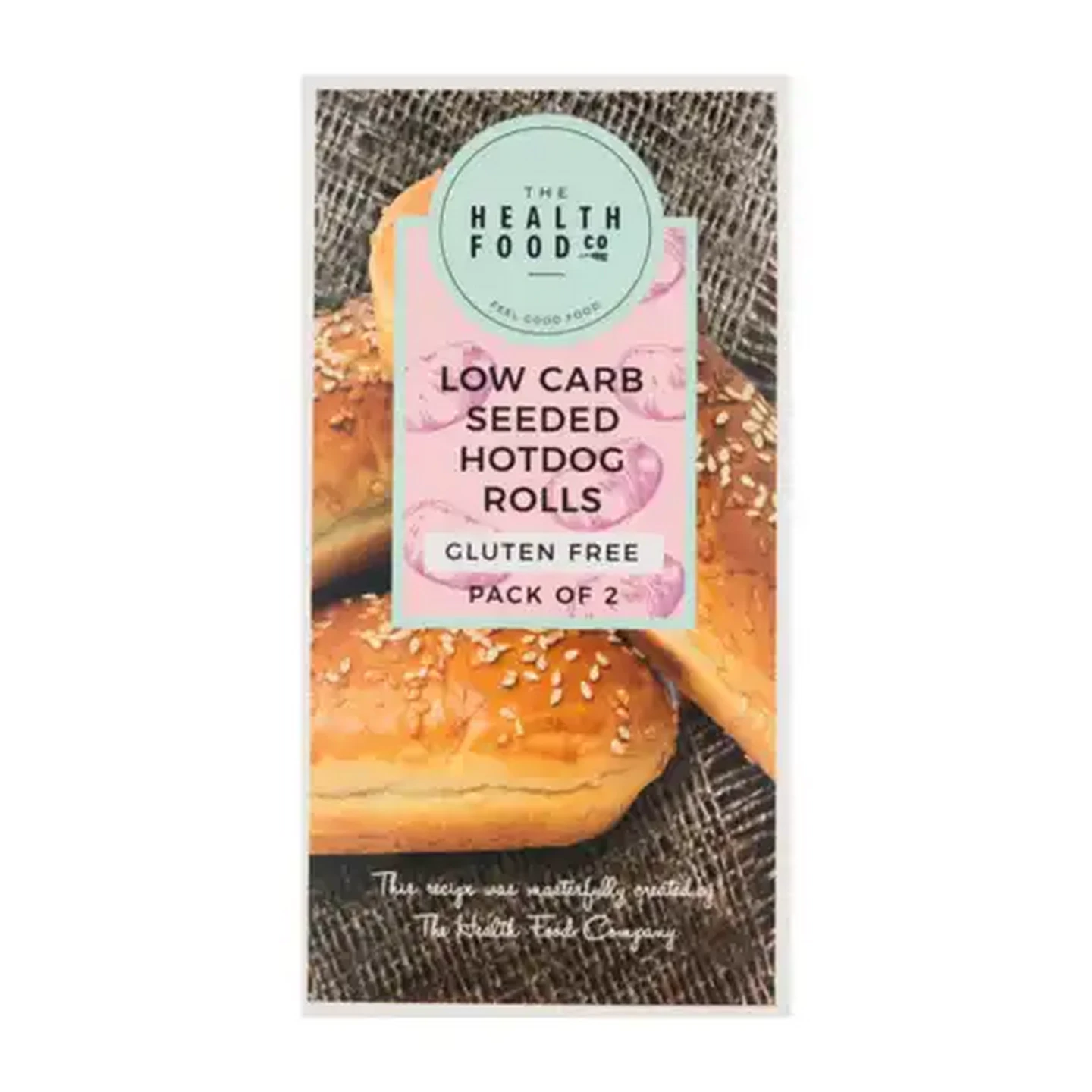 Image of The Health Food Company Frozen Low Carb Seeded Hotdog Rolls 2 x 100g