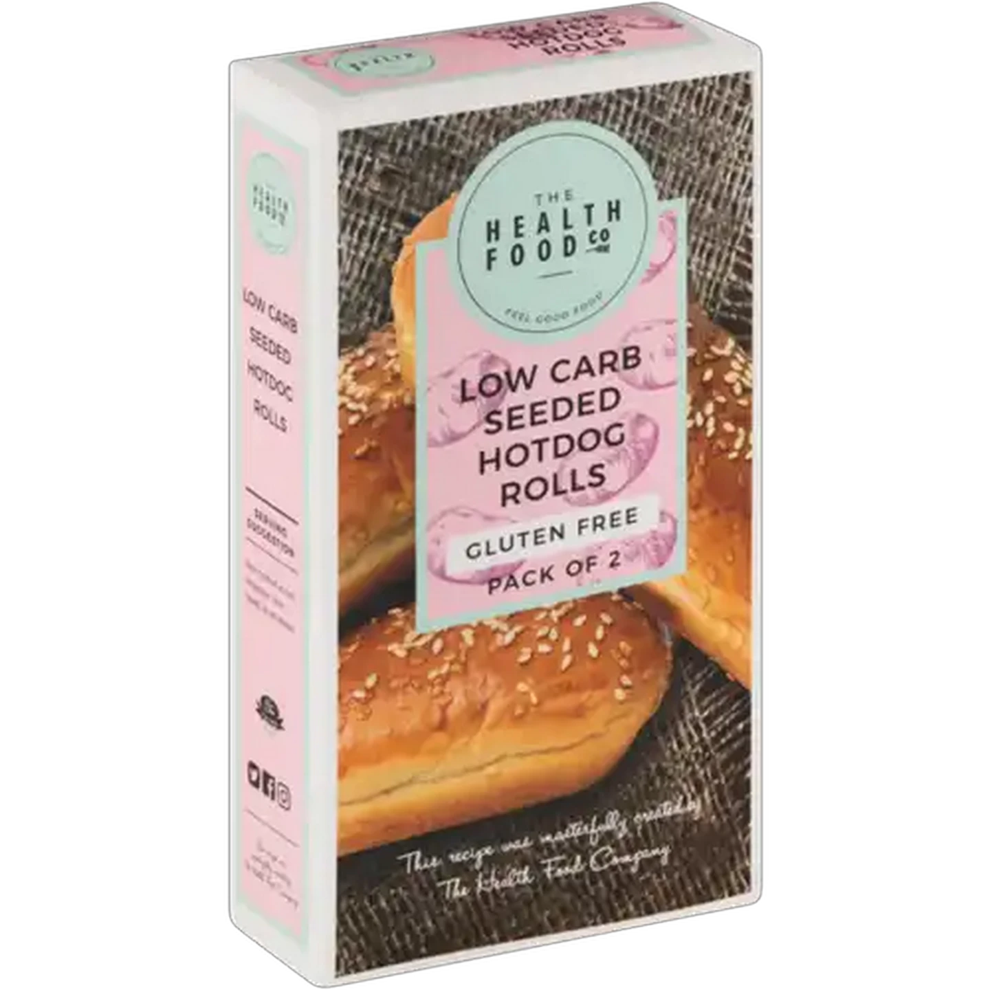 Image of The Health Food Company Frozen Low Carb Seeded Hotdog Rolls 2 x 100g