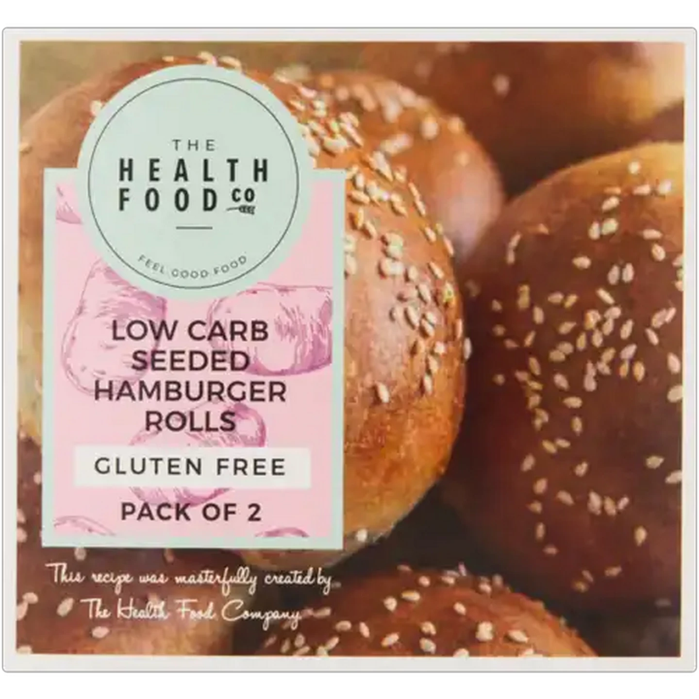 Image of The Health Food Company Frozen Gluten Free Seeded Hamburger Rolls 2 x 100g
