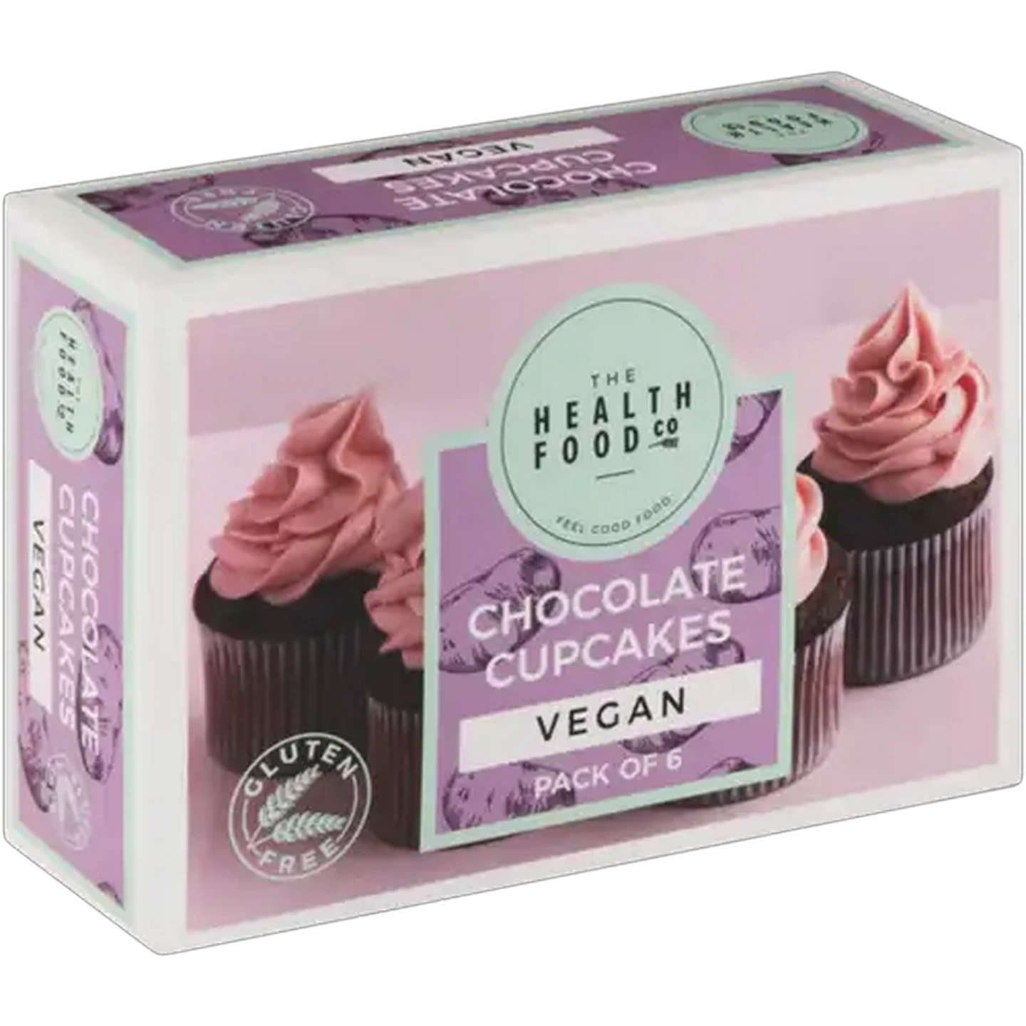 Image of The Health Food Company Frozen Vegan Chocolate Cupcakes 6 Pack