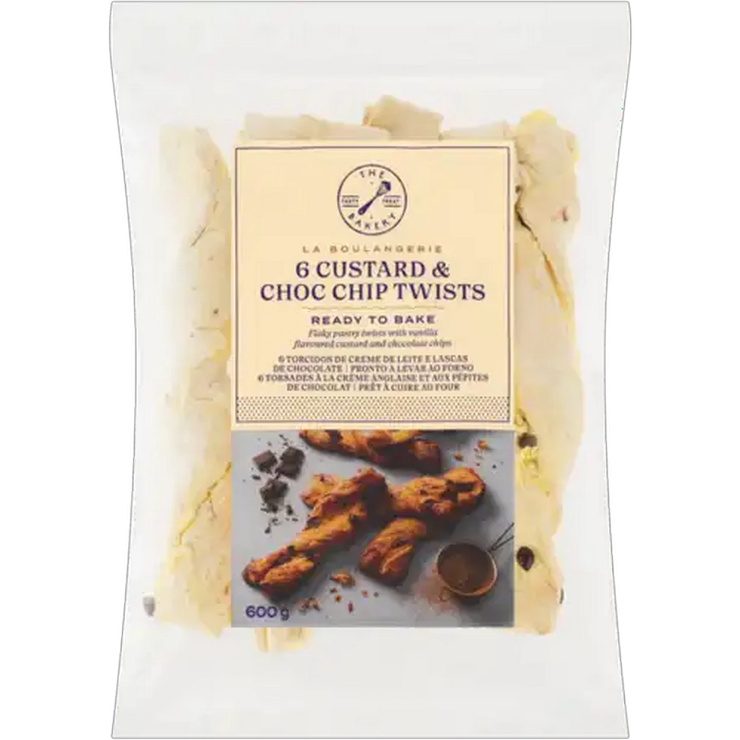 Image of The Bakery Frozen Custard & Choc Chip Twists 6 Pack