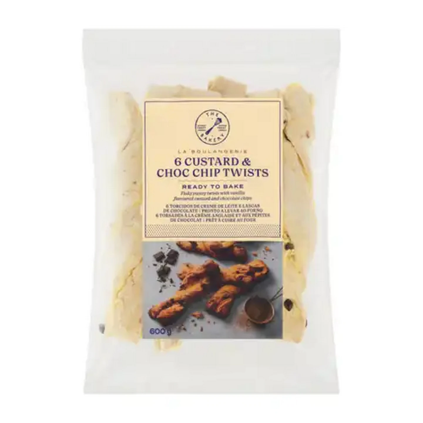 Image of The Bakery Frozen Custard & Choc Chip Twists 6 Pack