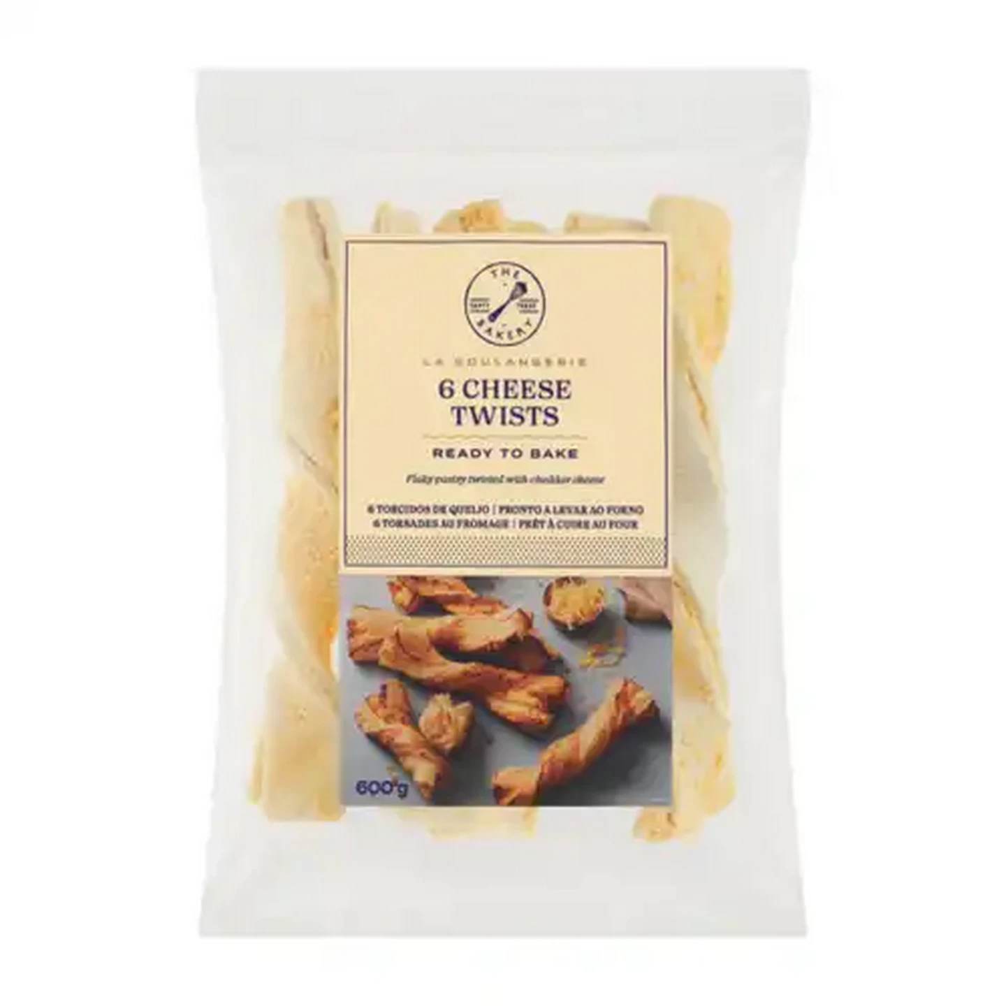 Image of The Bakery Frozen Cheddar Cheese Pastry Twists 600g