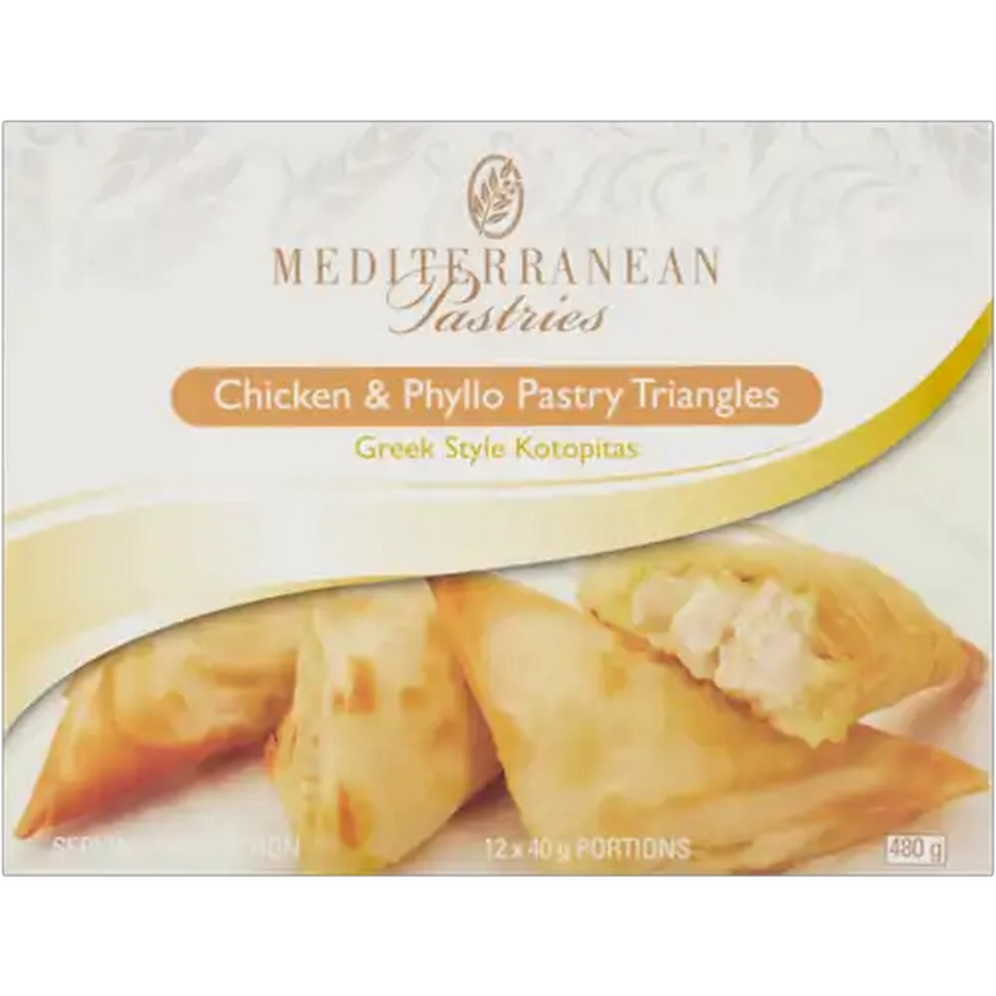 Image of Mediterranean Delicacies Frozen Chicken & Phyllo Pastry Triangles 480g