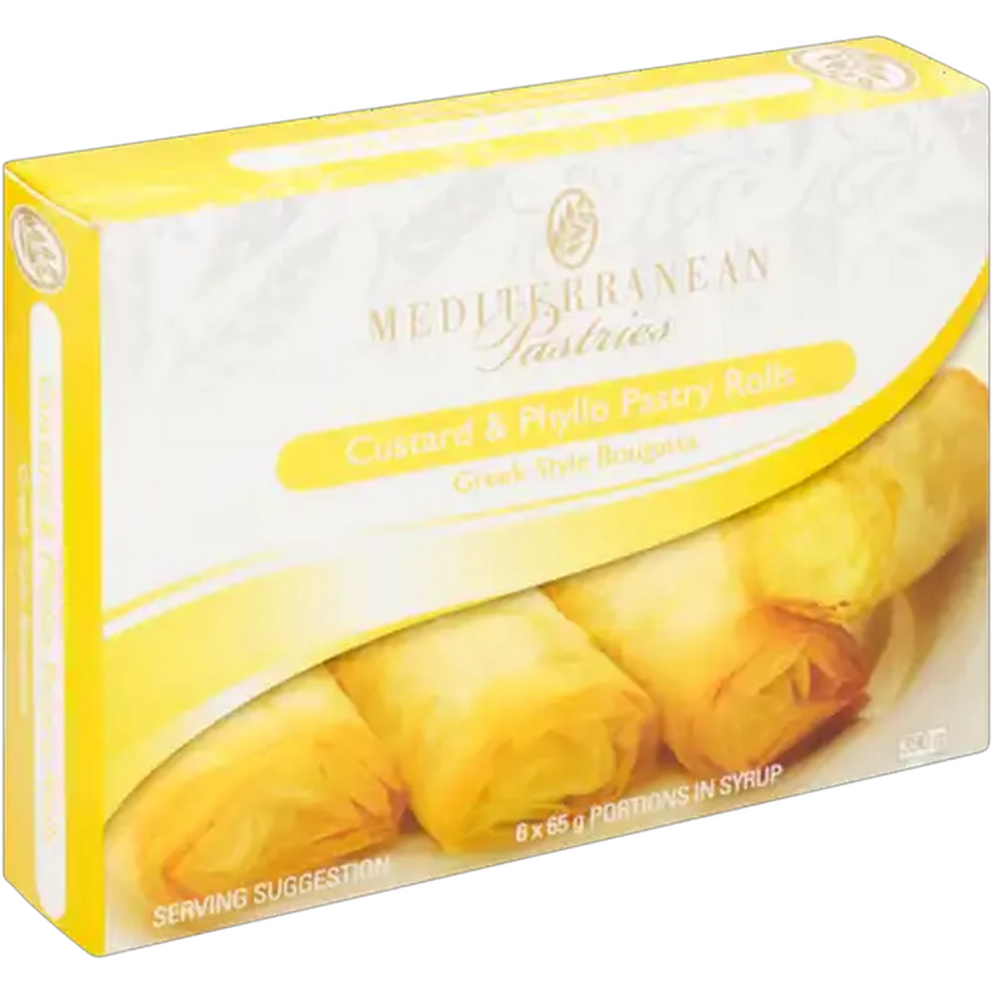 Image of Mediterranean Pastries Frozen Custard & Phyllo Pastry Rolls 6 x 65g