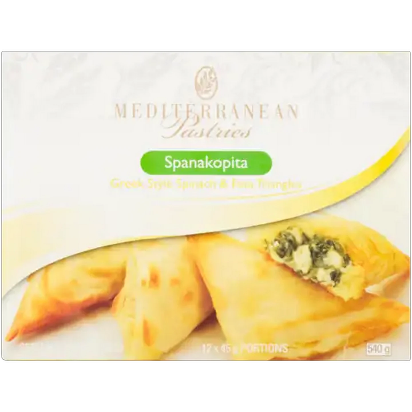 Image of Mediterranean Pastries Frozen Spanakopita Triangles 540g