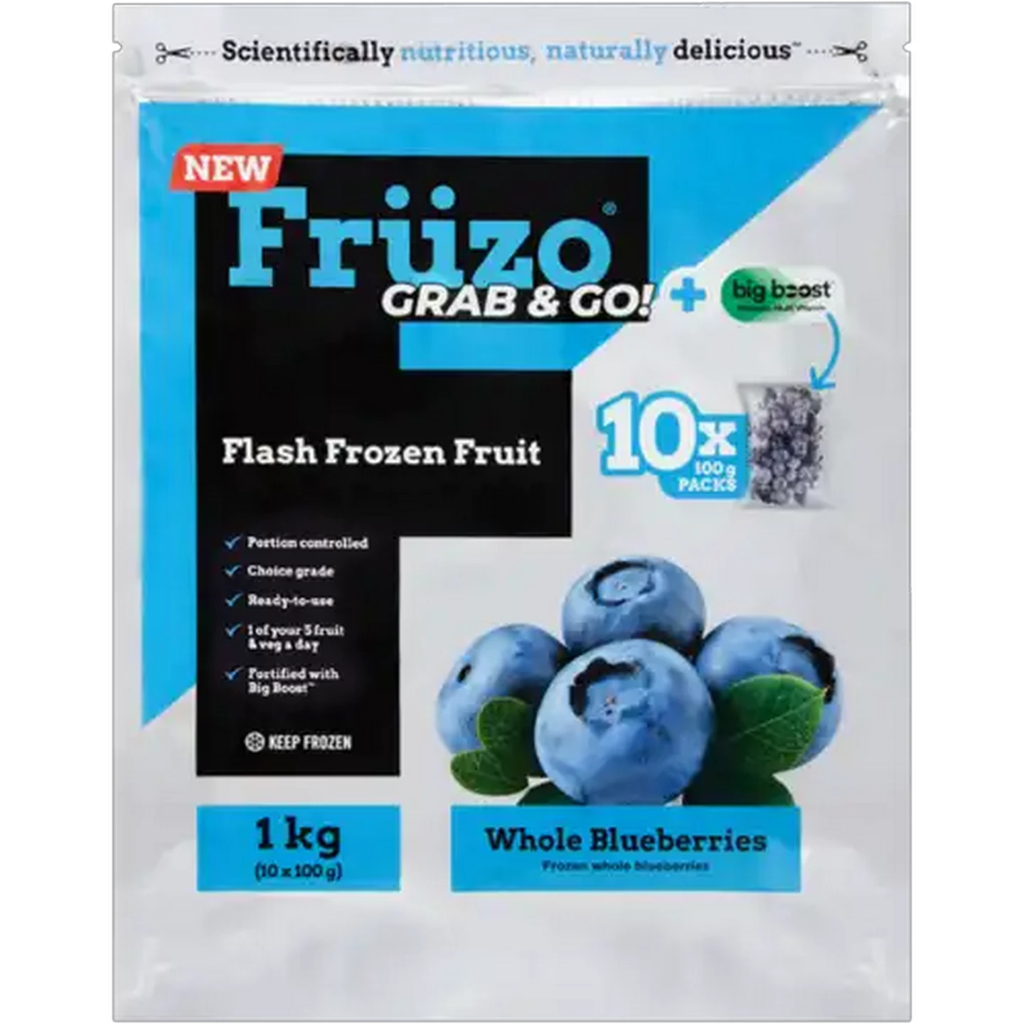 Image of Früzo Frozen Whole Blueberries 10 x 100g