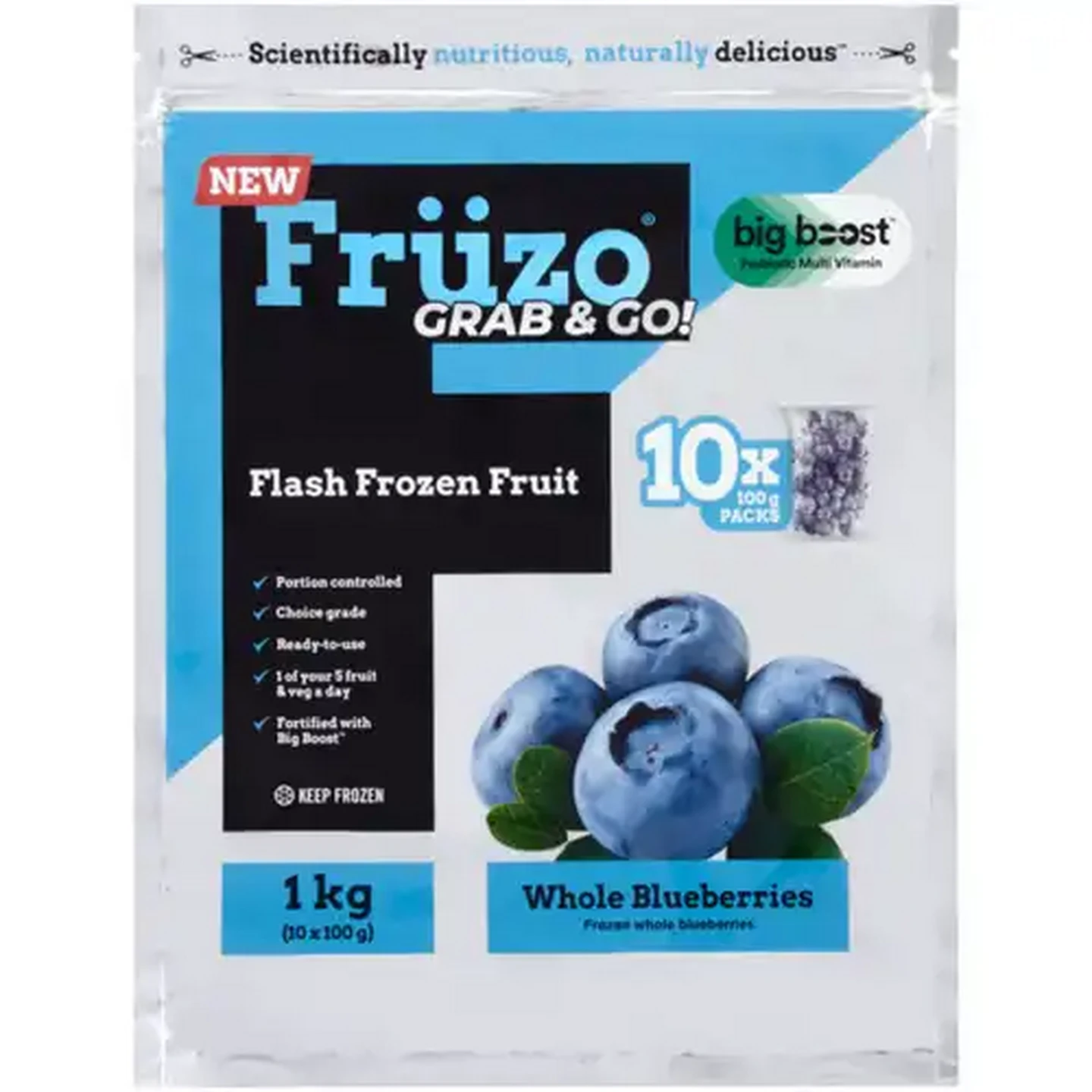 Image of Früzo Frozen Whole Blueberries 10 x 100g