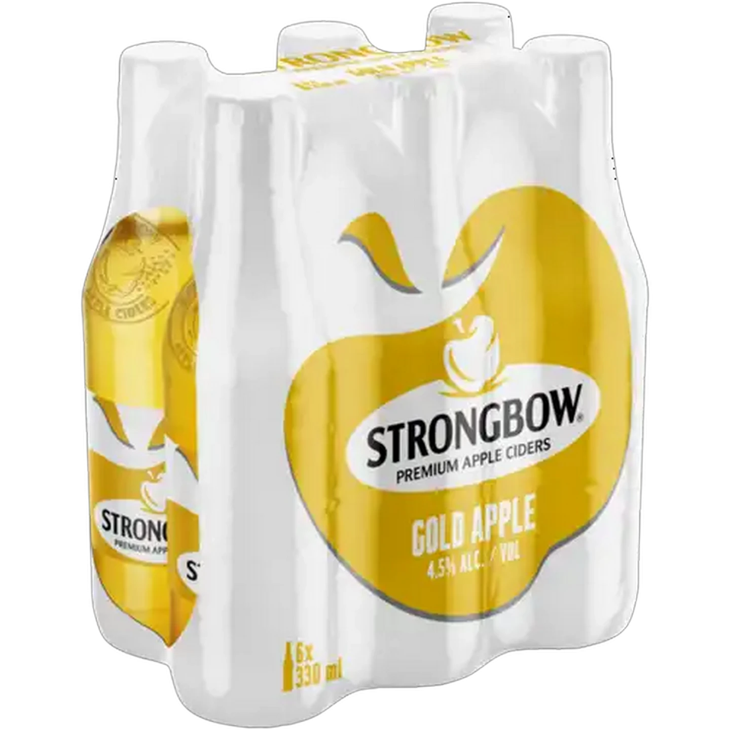 Image of Strongbow Gold Apple Apple Cider Bottles 6 x 330ml