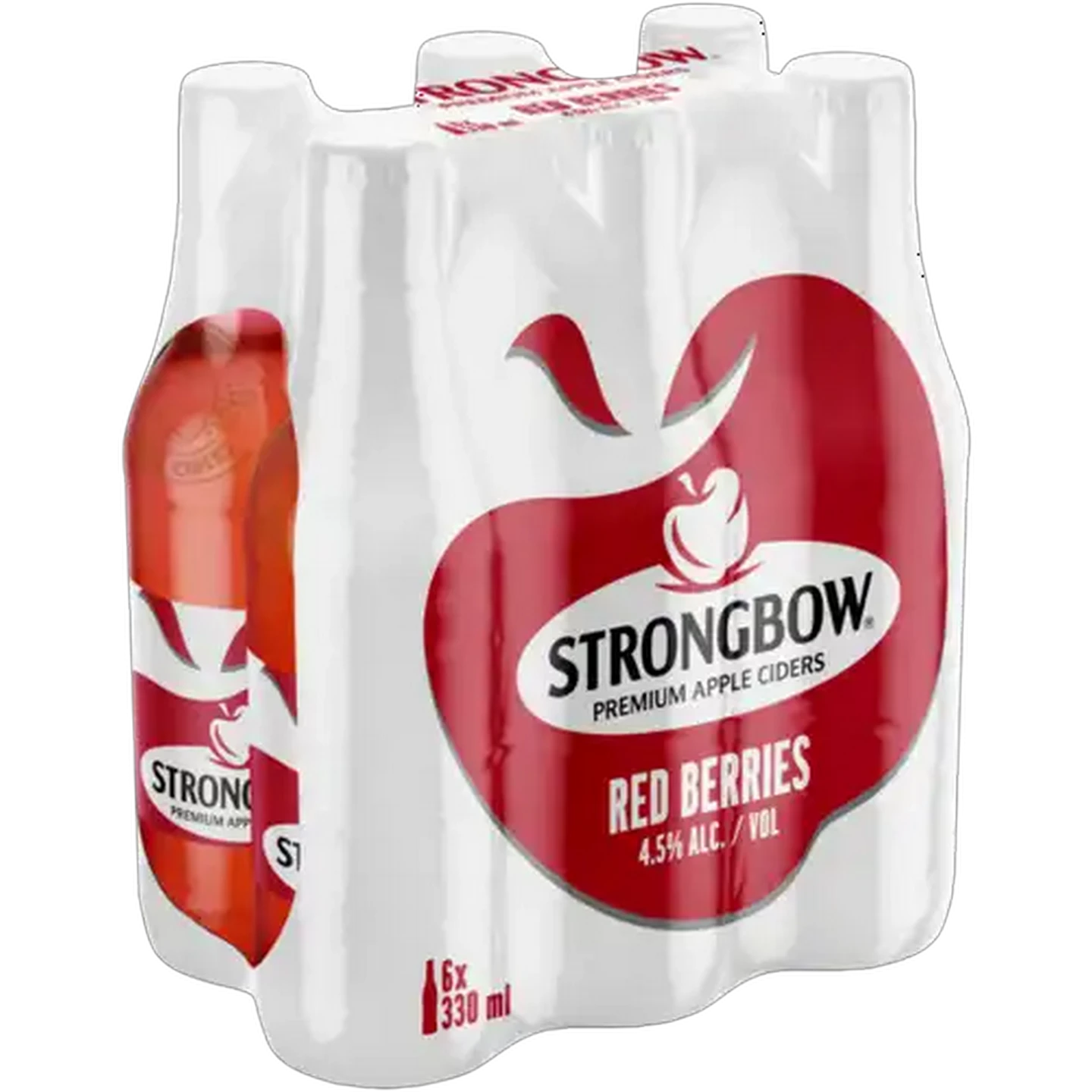 Image of Strongbow Red Berries Flavour Apple Cider Bottles 6 x 330ml