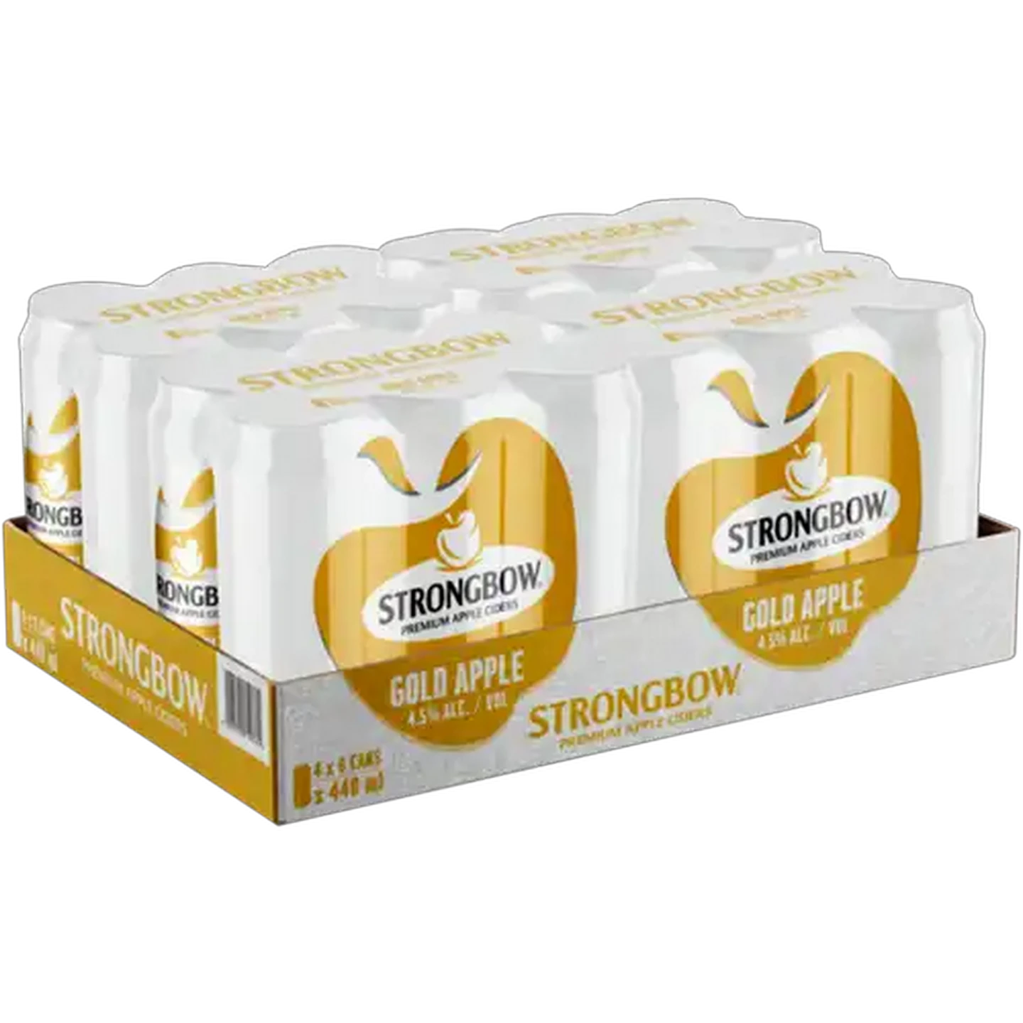 Image of Strongbow Gold Apple Premium Apple Cider Cans 24 x 440ml