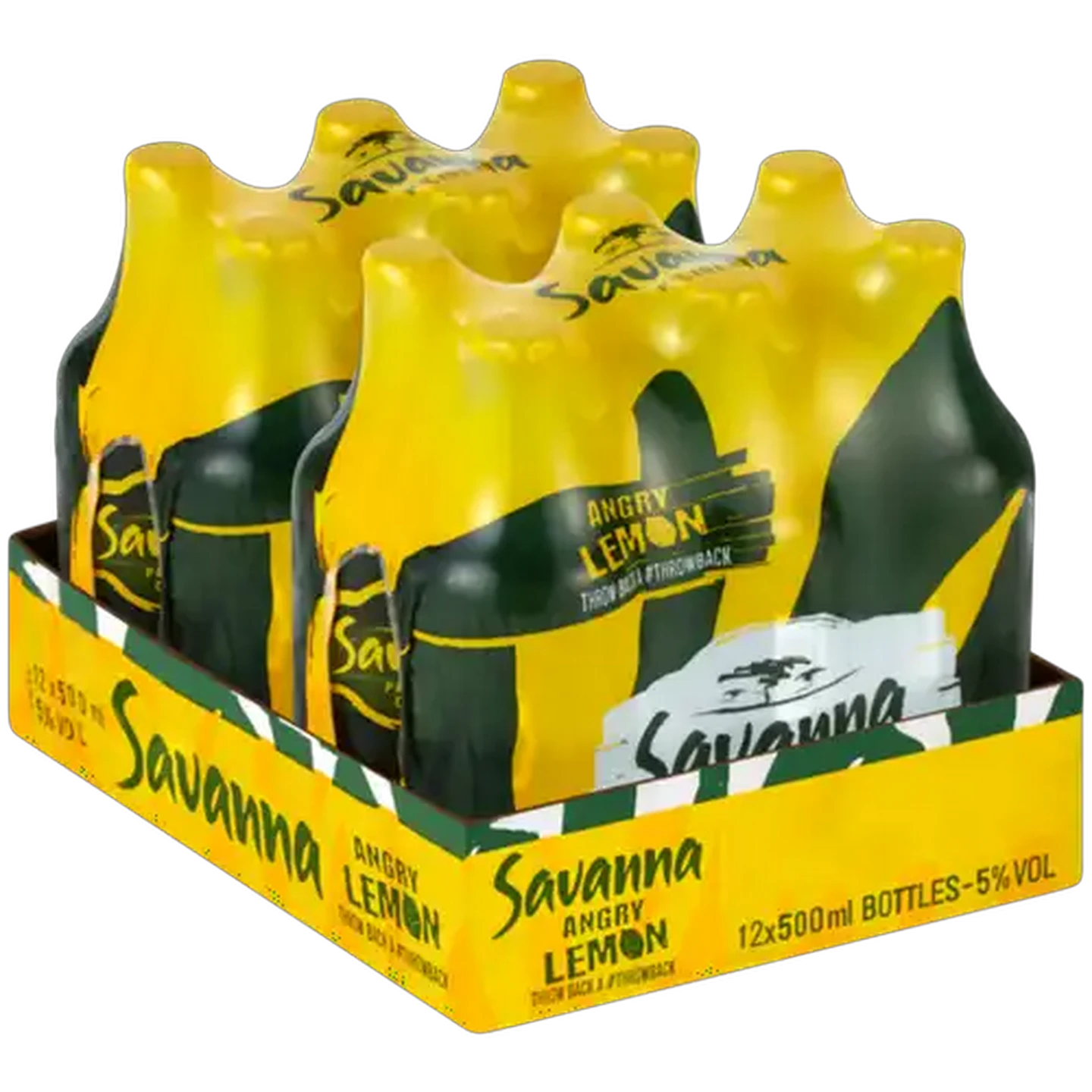 Image of Savanna Angry Lemon Premium Cider Bottles 12 x 500ml