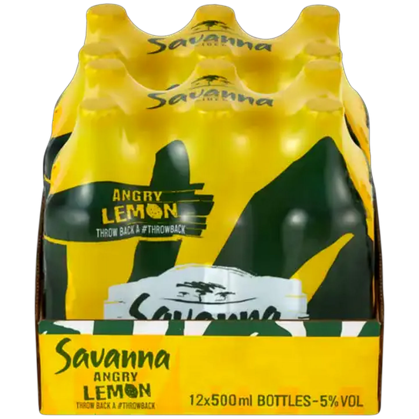 Image of Savanna Angry Lemon Premium Cider Bottles 12 x 500ml