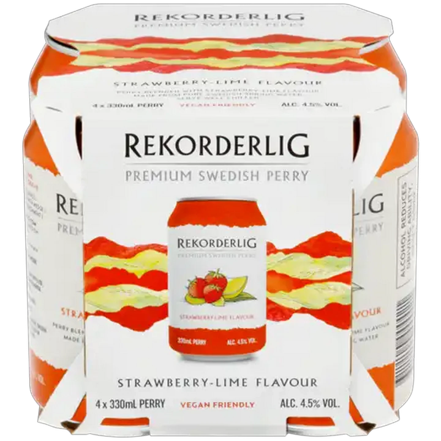 Image of Rekorderlig Strawberry-Lime Perry Cans 4 x 330ml