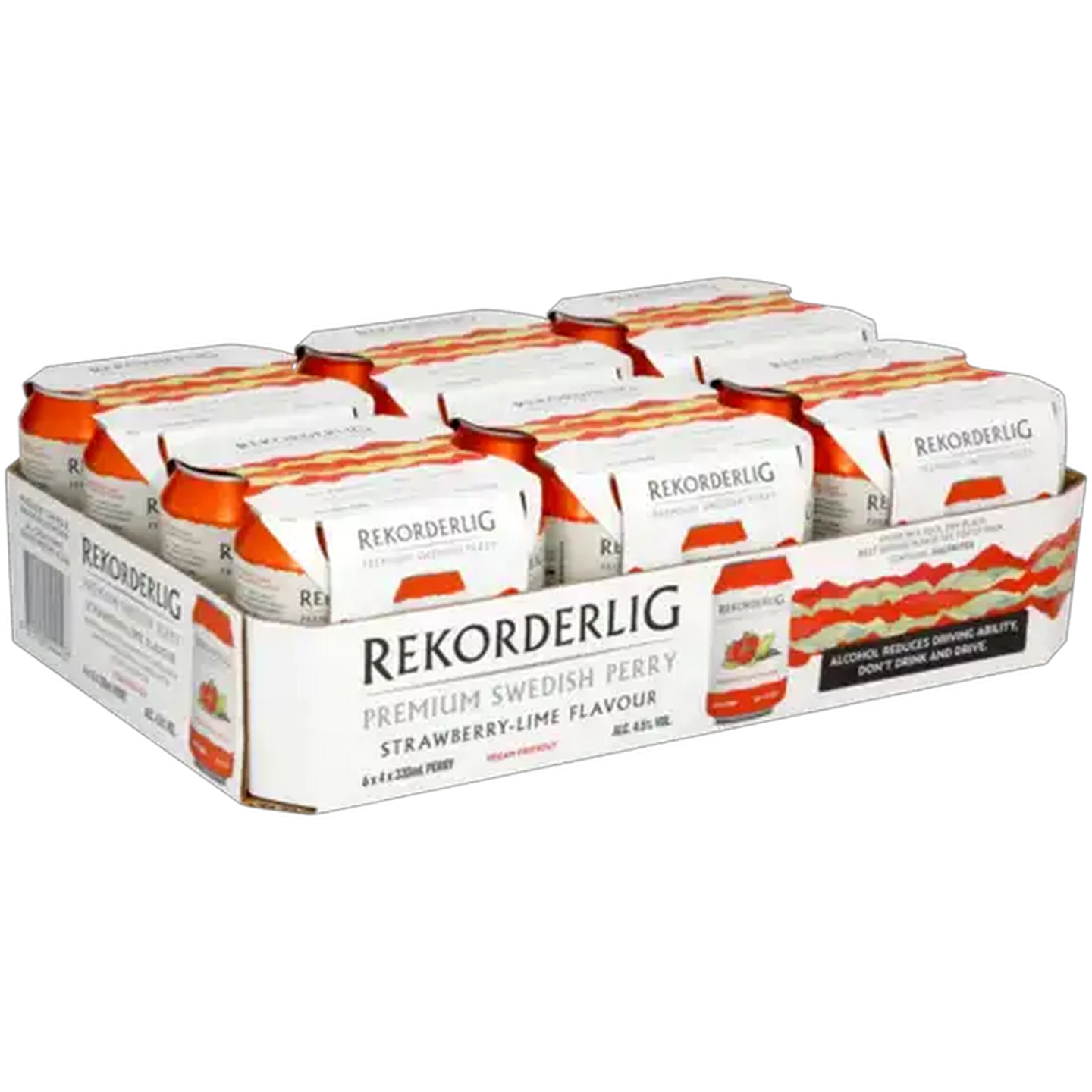 Image of Rekorderlig Strawberry-Lime Perry Cans 24 x 330ml