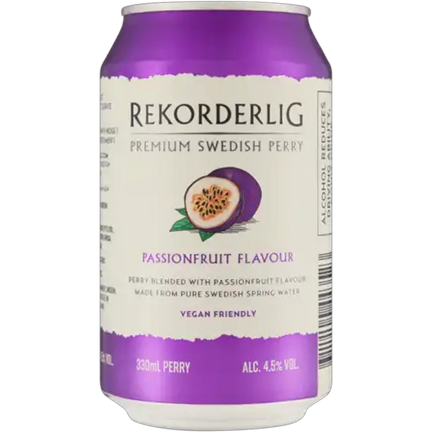 Image of Rekorderlig Passionfruit Flavour Premium Swedish Perry Can 330ml