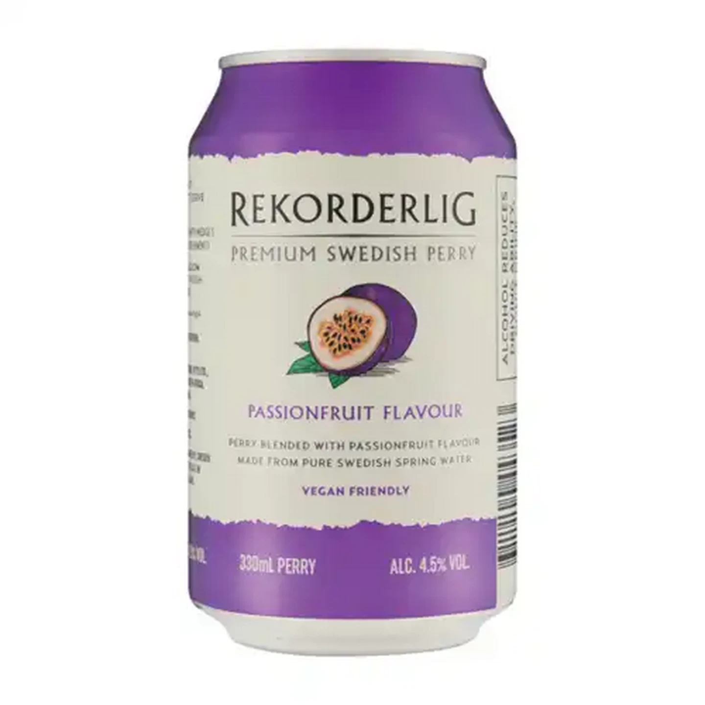Image of Rekorderlig Passionfruit Flavour Premium Swedish Perry Can 330ml