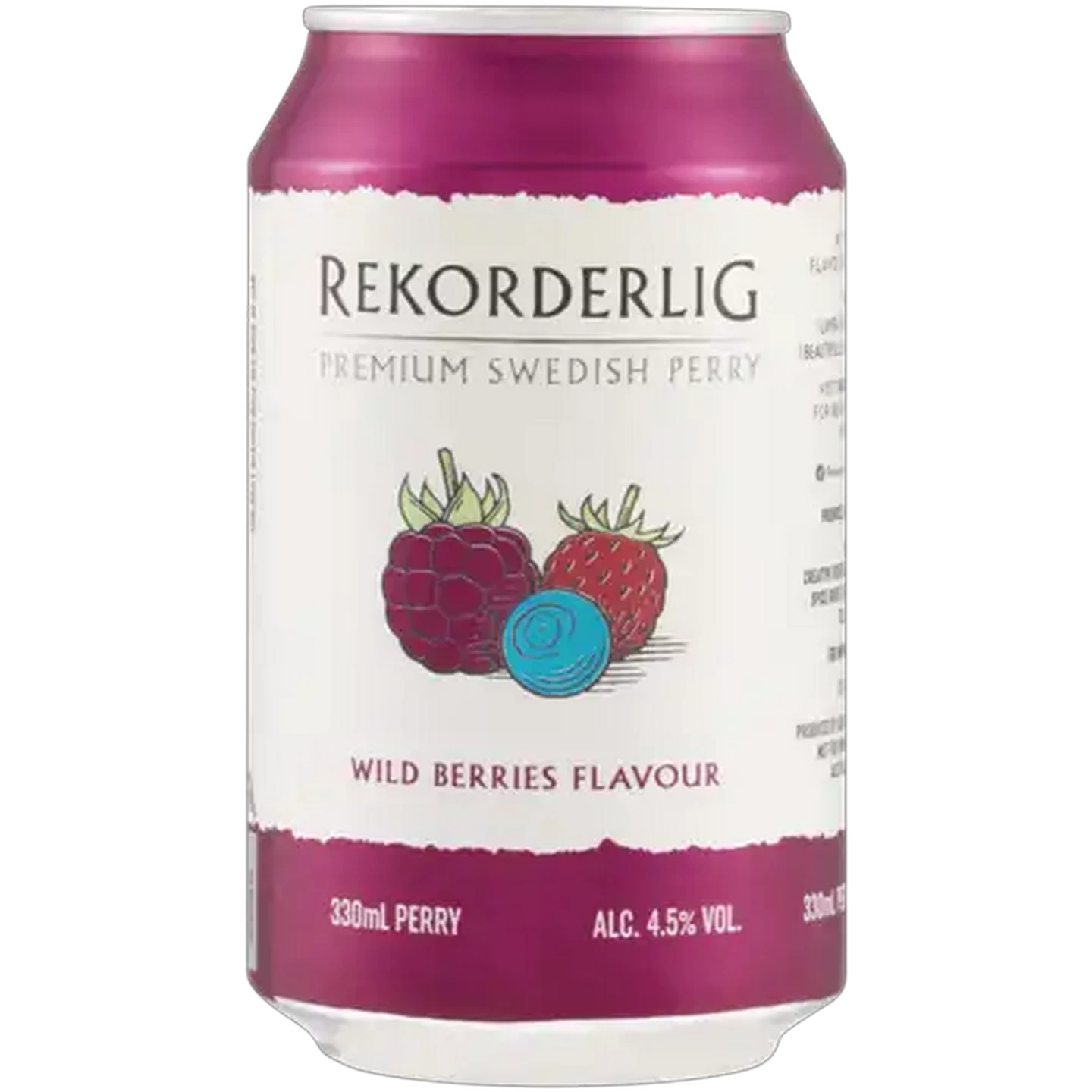 Image of Rekorderlig Wild Berries Flavour Premium Swedish Perry Can 330ml