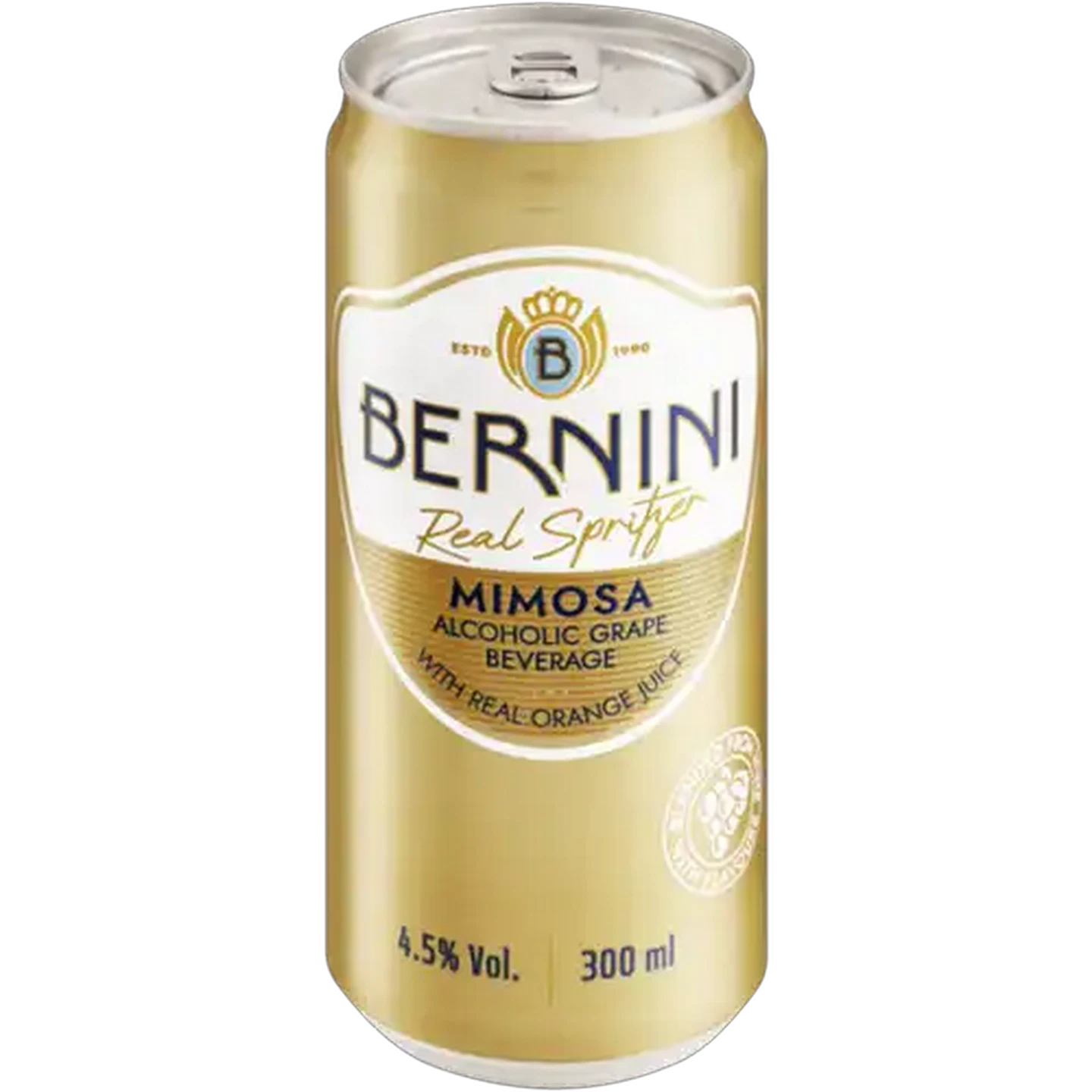 Image of Bernini Mimosa Alcoholic Grape Beverage Can 300ml