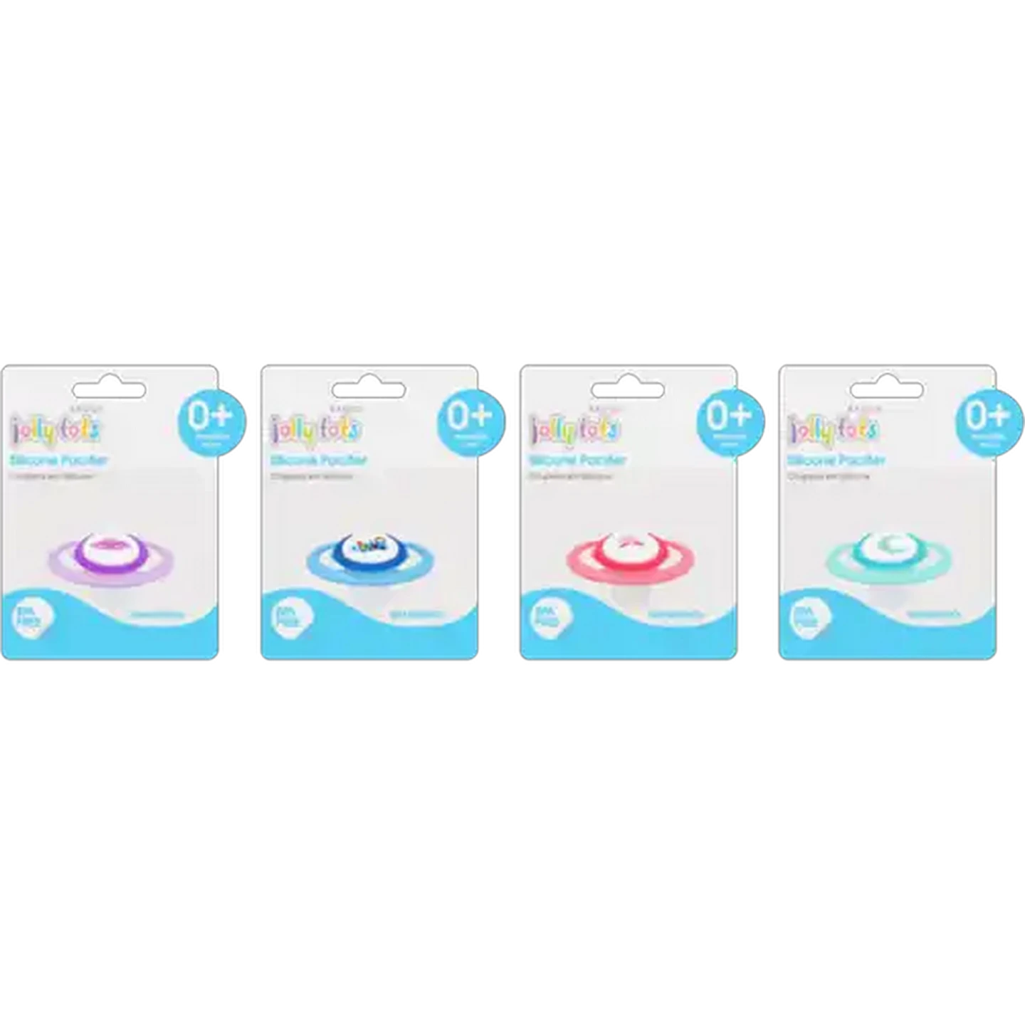 Image of Jolly Tots Silicone Pacifier 0 Months + (Design May Vary)