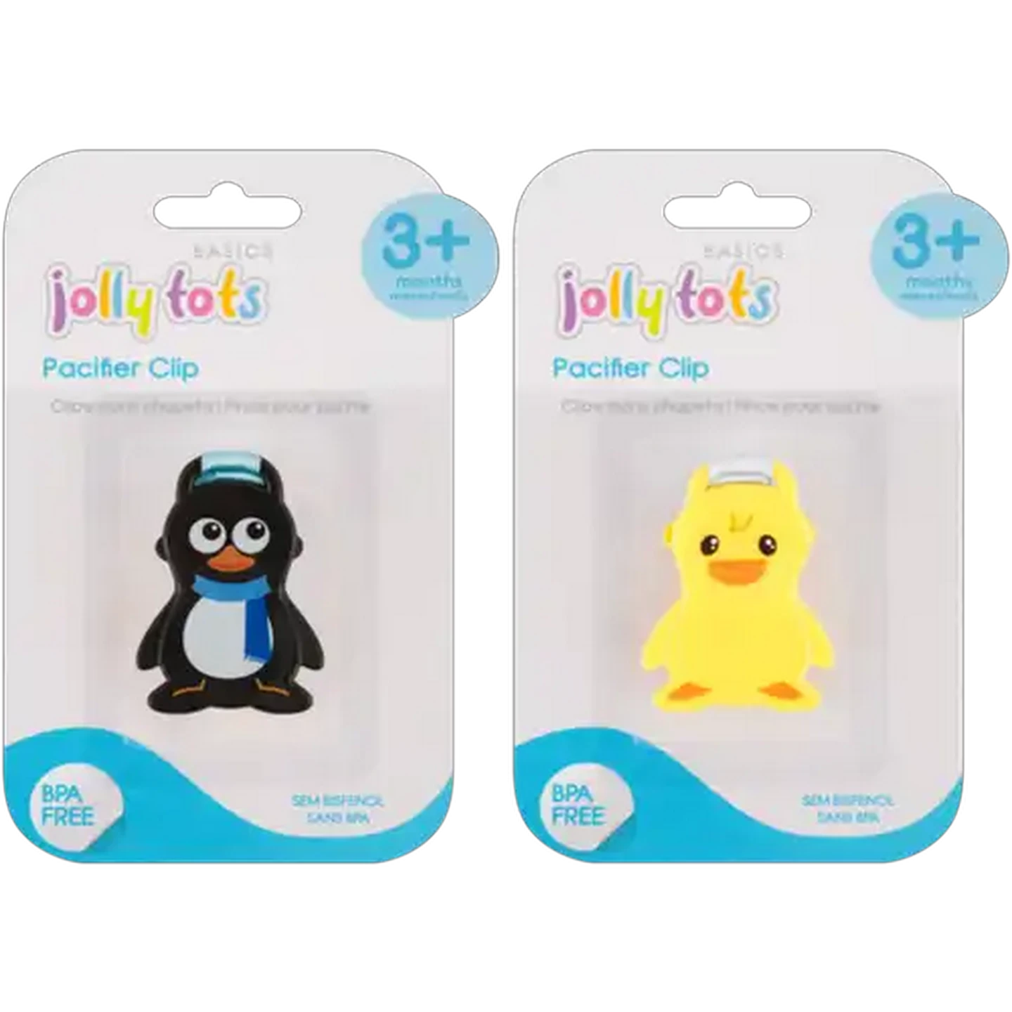 Image of Jolly Tots 3+ Months Pacifier Clip
