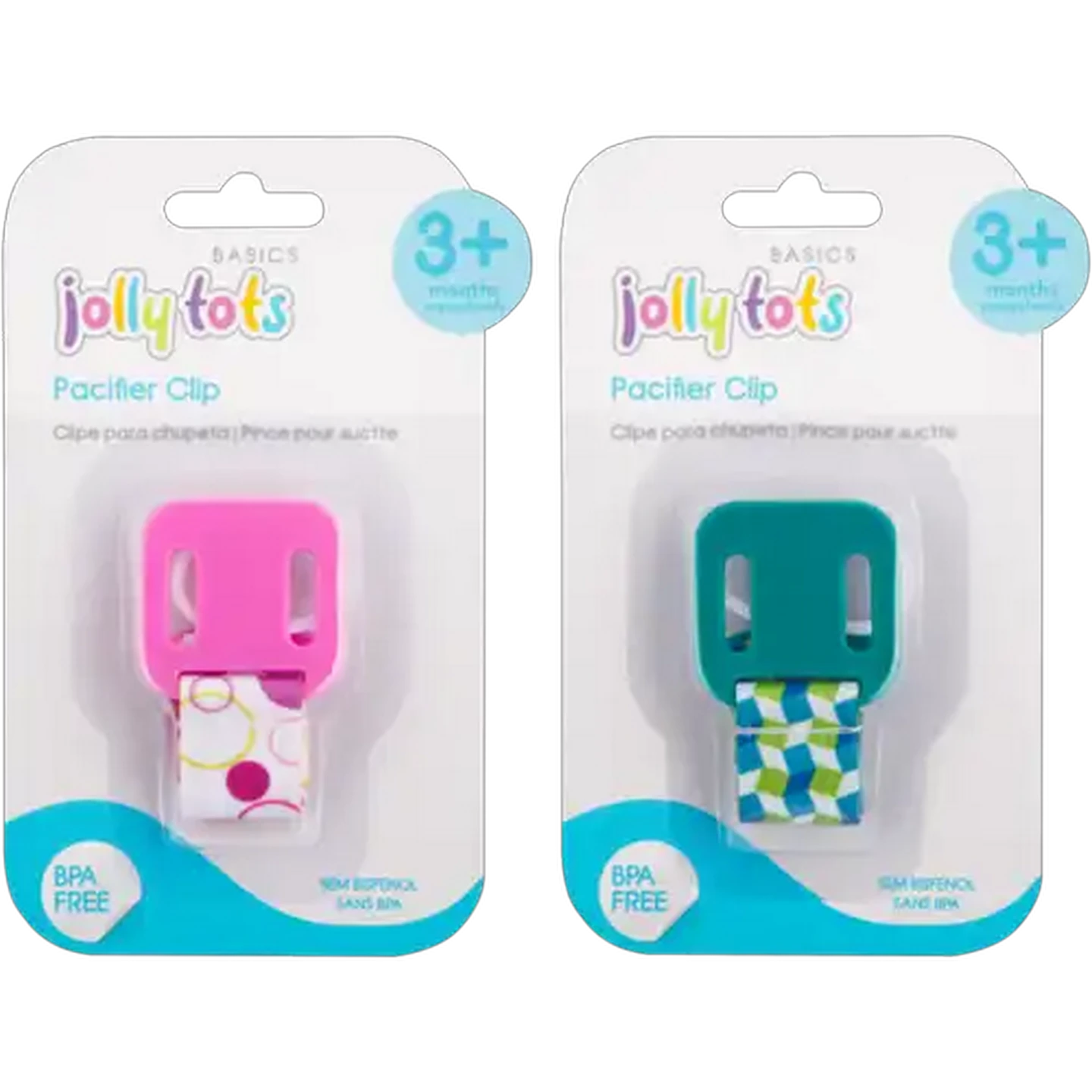 Image of Jolly Tots Pastel Clip Pacifier (Colour May Vary)