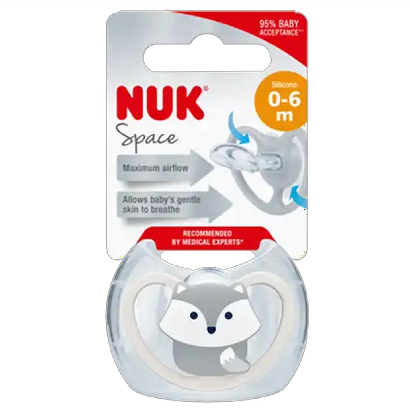 Image of NUK Space Neutral Soother 0-6 Months