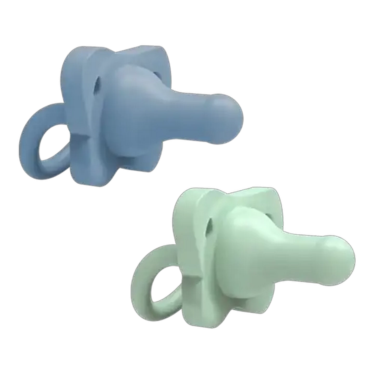 Image of Dr. Brown's Blue Silicone Pacifier 0 - 6 Months 2-Pack
