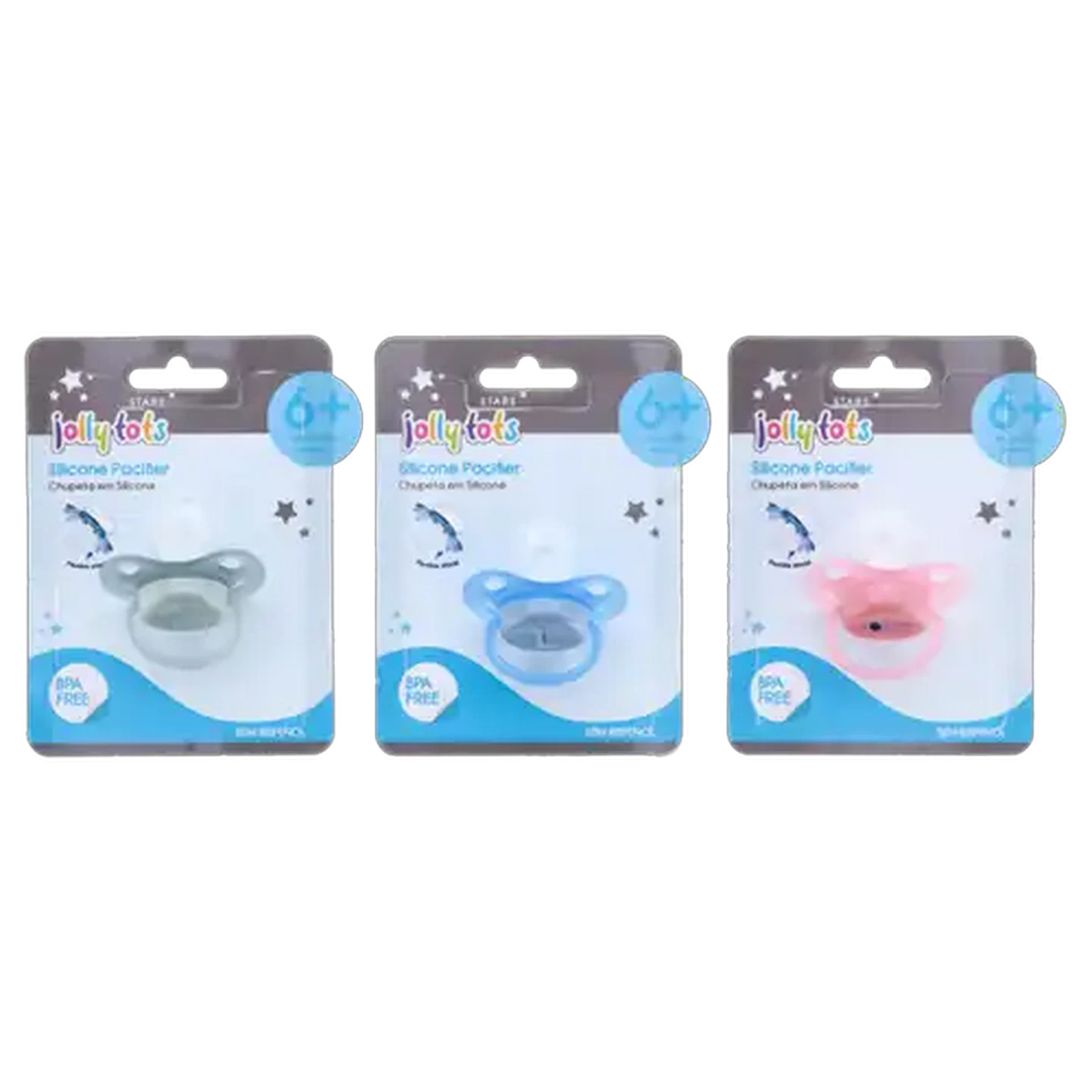 Image of Jolly Tots Silicone Pacifier 6 Months + (Design May Vary)