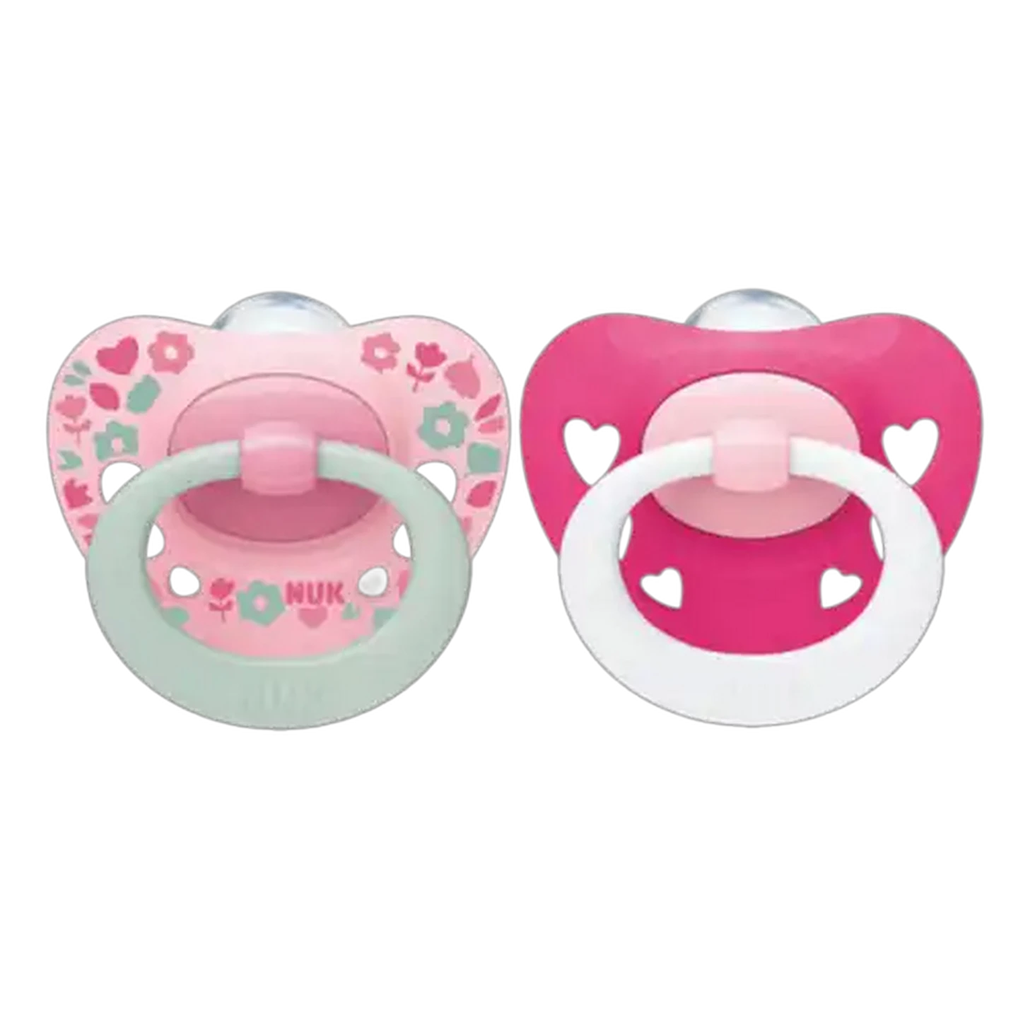 Image of Nuk Signature Pink Soother 2-Pack 18-36 Months