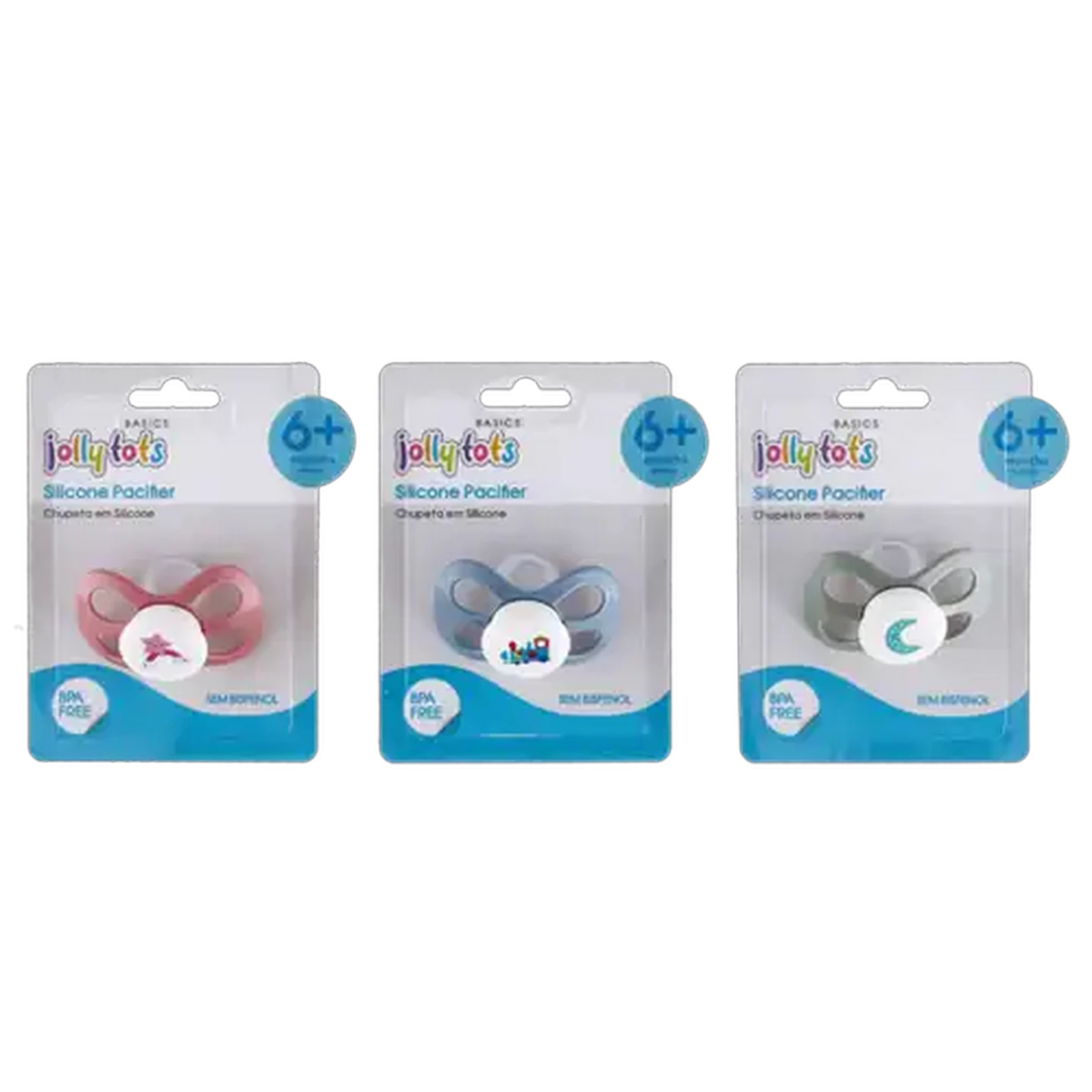 Image of Jolly Tots Butterfly Shape Silicone Pacifier 6 Months + (Design May Vary)