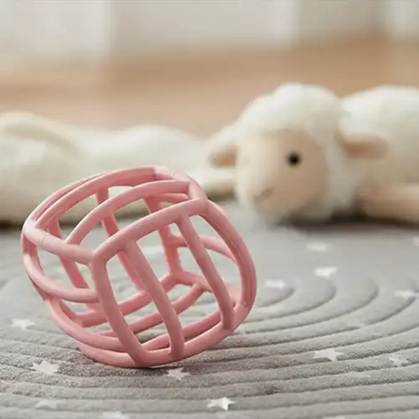 Image of Jolly Tots Silicone Grip Teether Ball 3 Months +
