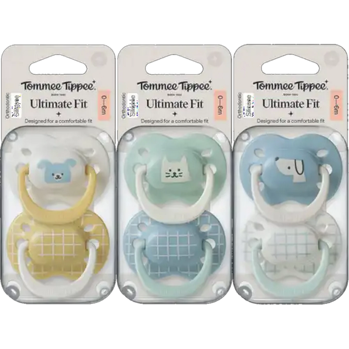 Image of Tommee Tippee Ultra Soother 6 Months + Boy 2-Pack (Design May Vary)