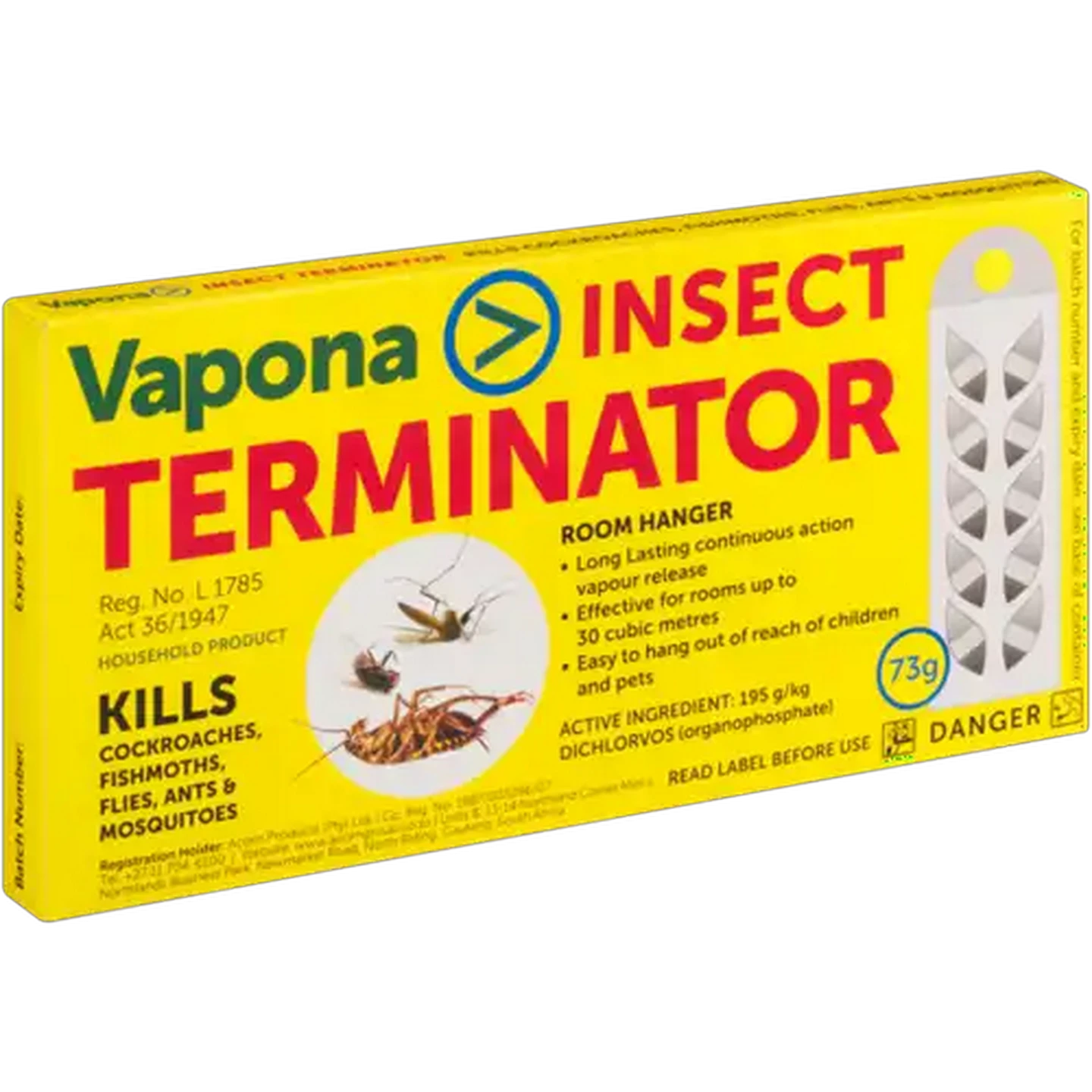Image of Vapona Insect Terminator Room Hanger 73g