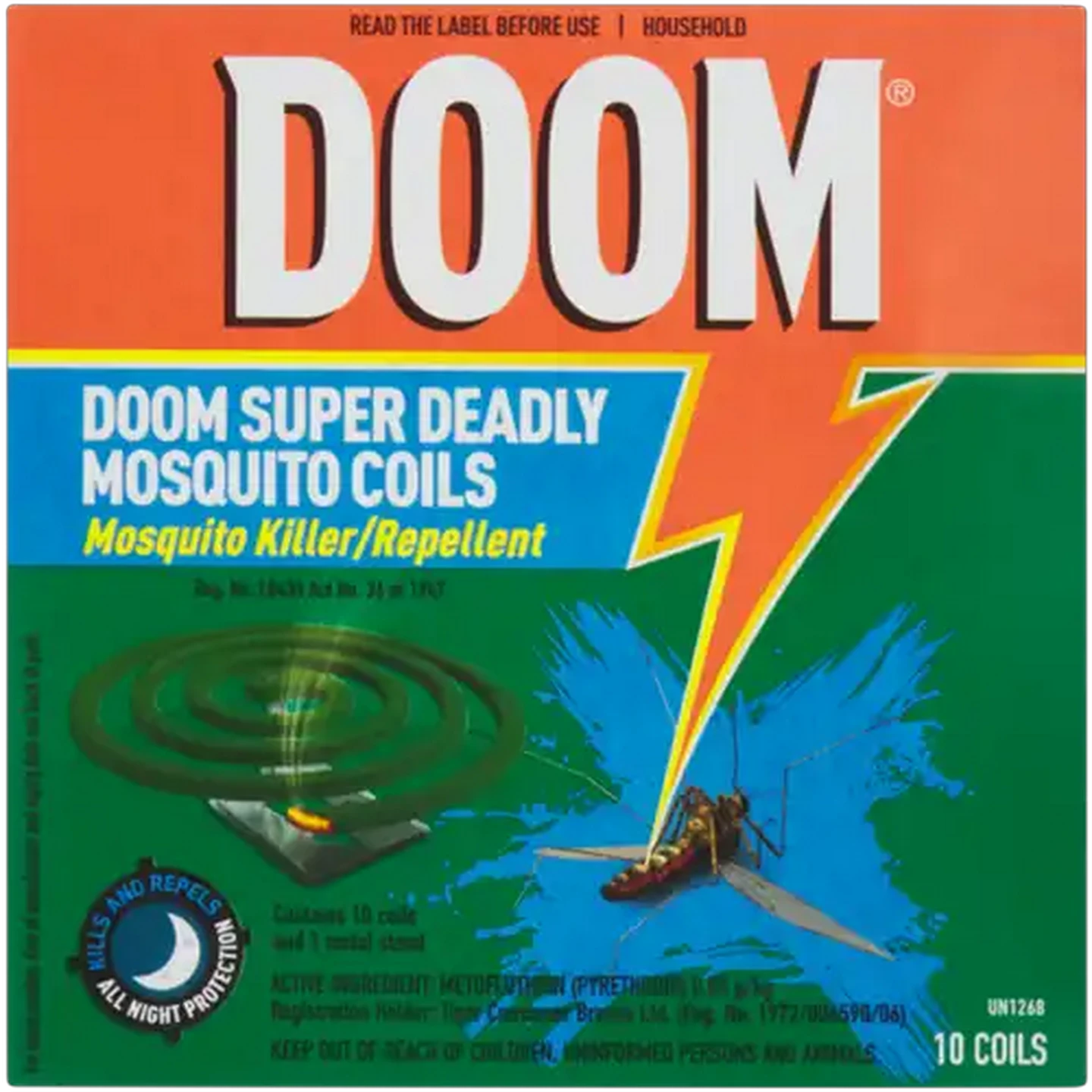 Image of DOOM Super Deadly Mosquito Coils 10-Pack