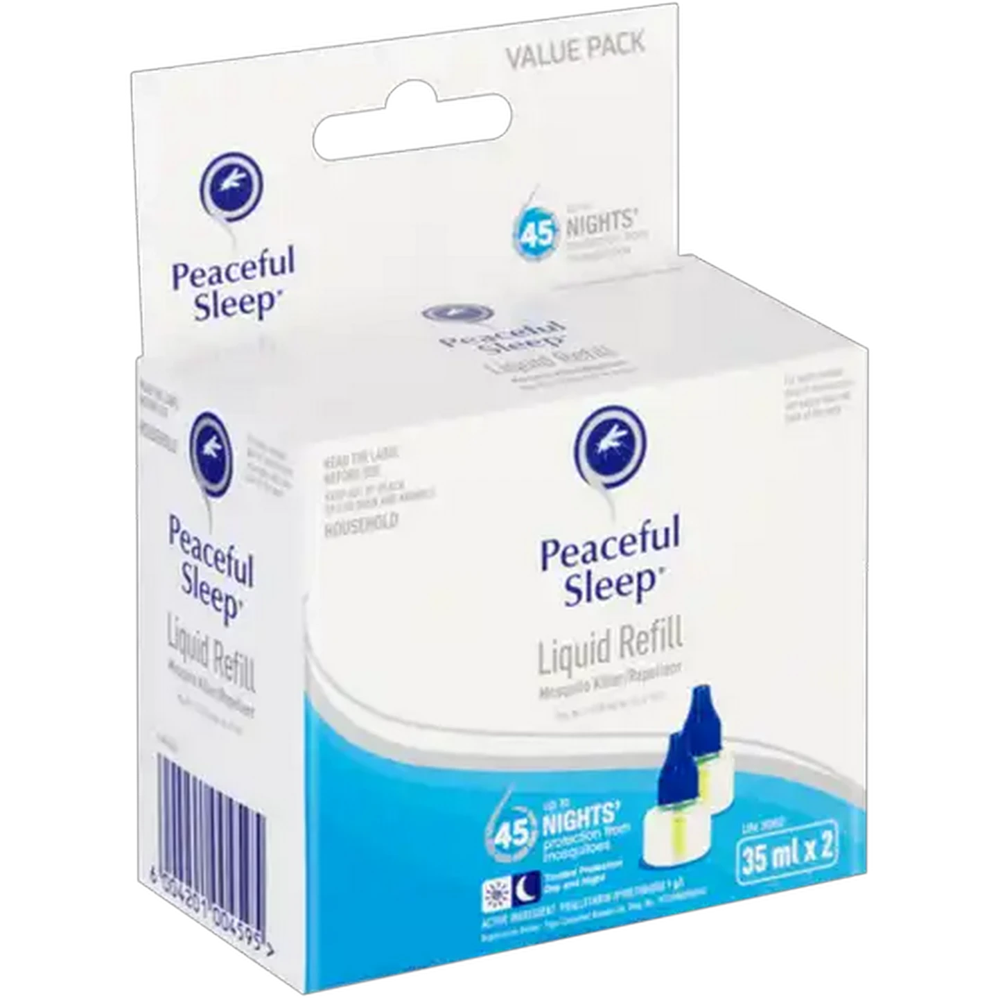 Image of Peaceful Sleep Mosquito Repellent Liquid Refill 2 x 35ml