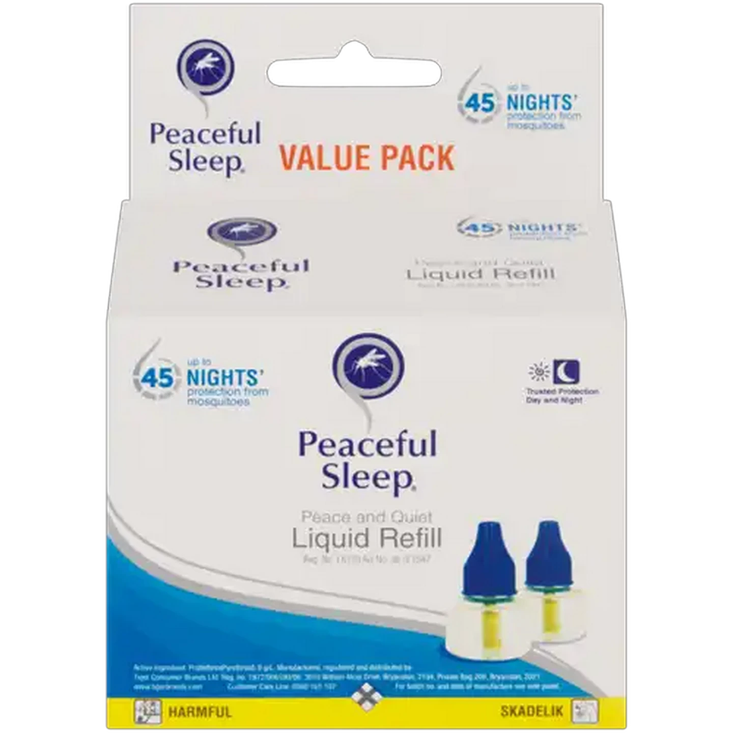 Image of Peaceful Sleep Mosquito Repellent Liquid Refill 2 x 35ml