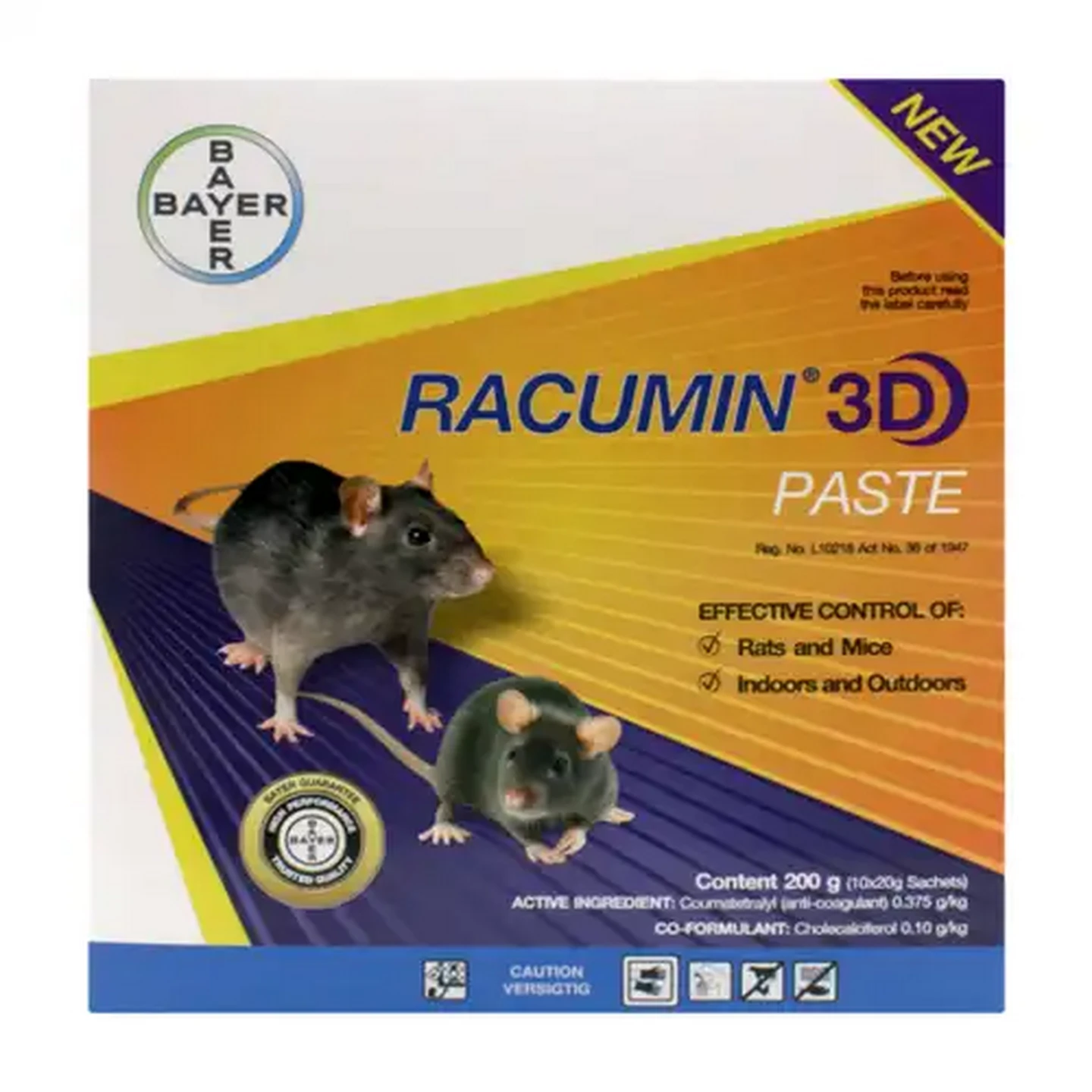 Image of Bayer Racumin 3D Paste 10 x 20g
