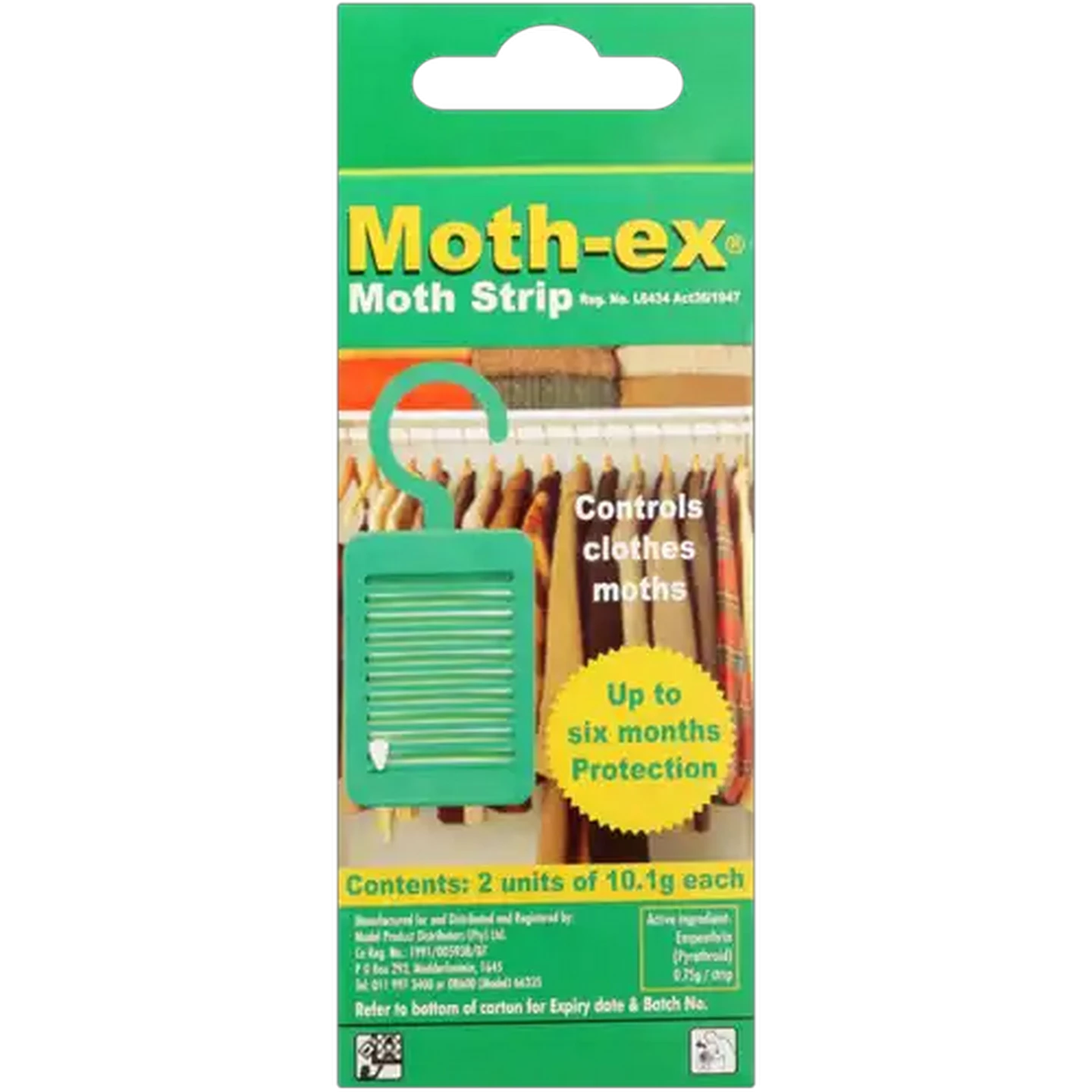 Image of Moth-Ex Moths Strips 2 x 10.1g