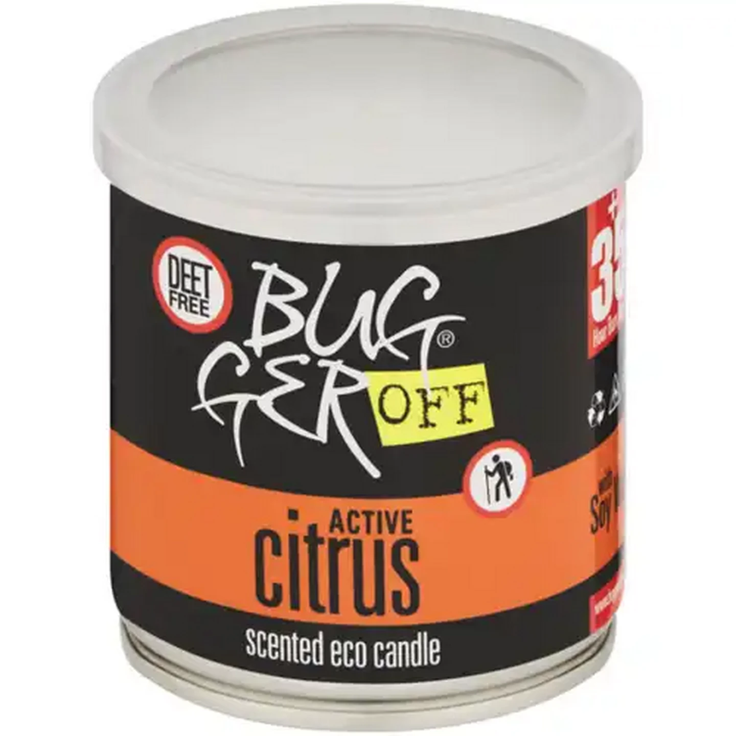 Image of BuggerOff Active Citrus Scented Eco Candle 250g