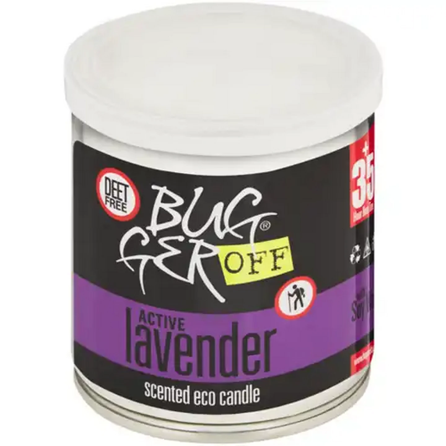 Image of BuggerOff Active Lavender Scented Eco Candle 250g