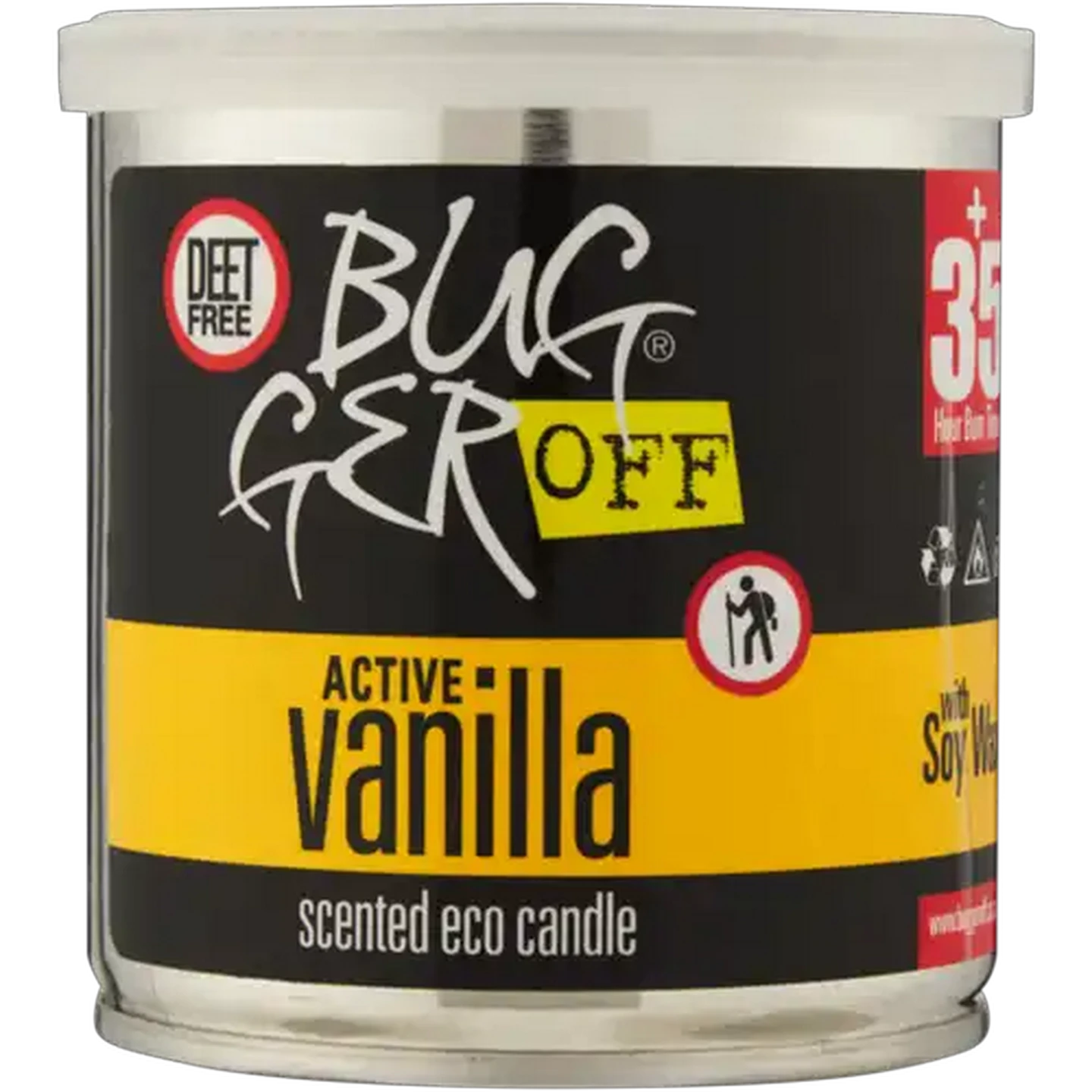 Image of BuggerOff Active Vanilla Scented Eco Candle 250g