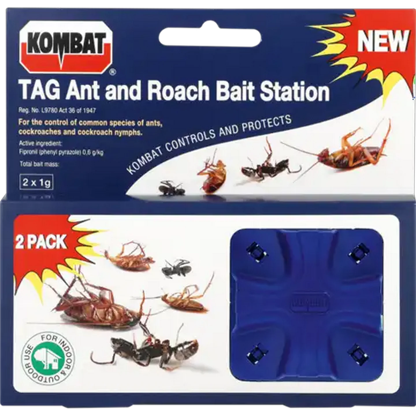 Image of Kombat TAG Ant & Roach Bait Station 2-Pack